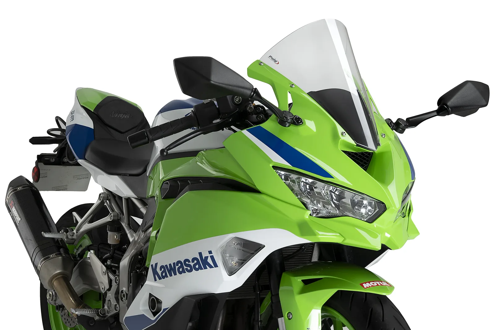 Puig Слюда R-Racer за Kawasaki ZX-4R (2024–2026), ZX-4RR (2024–2026) – Прозрачна