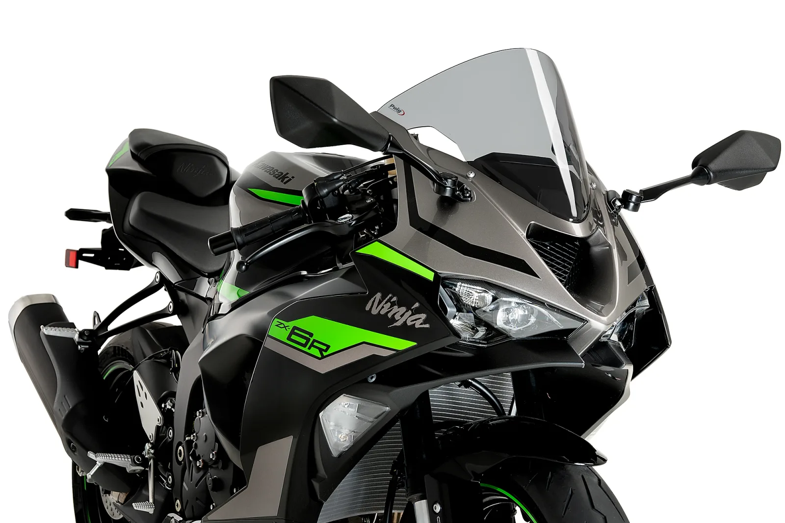 Puig Слюда R-Racer за Kawasaki ZX-6R (2024–2026) – Опушена