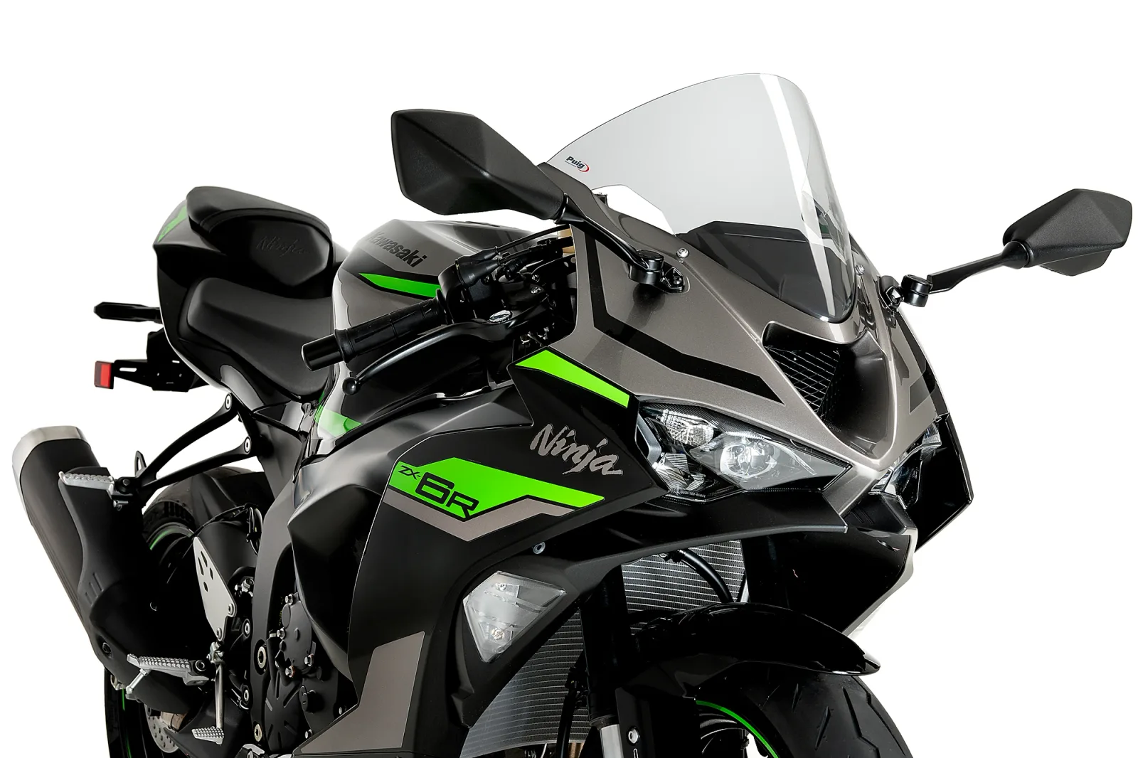 Puig Слюда R-Racer за Kawasaki ZX-6R (2024–2026) – Прозрачна