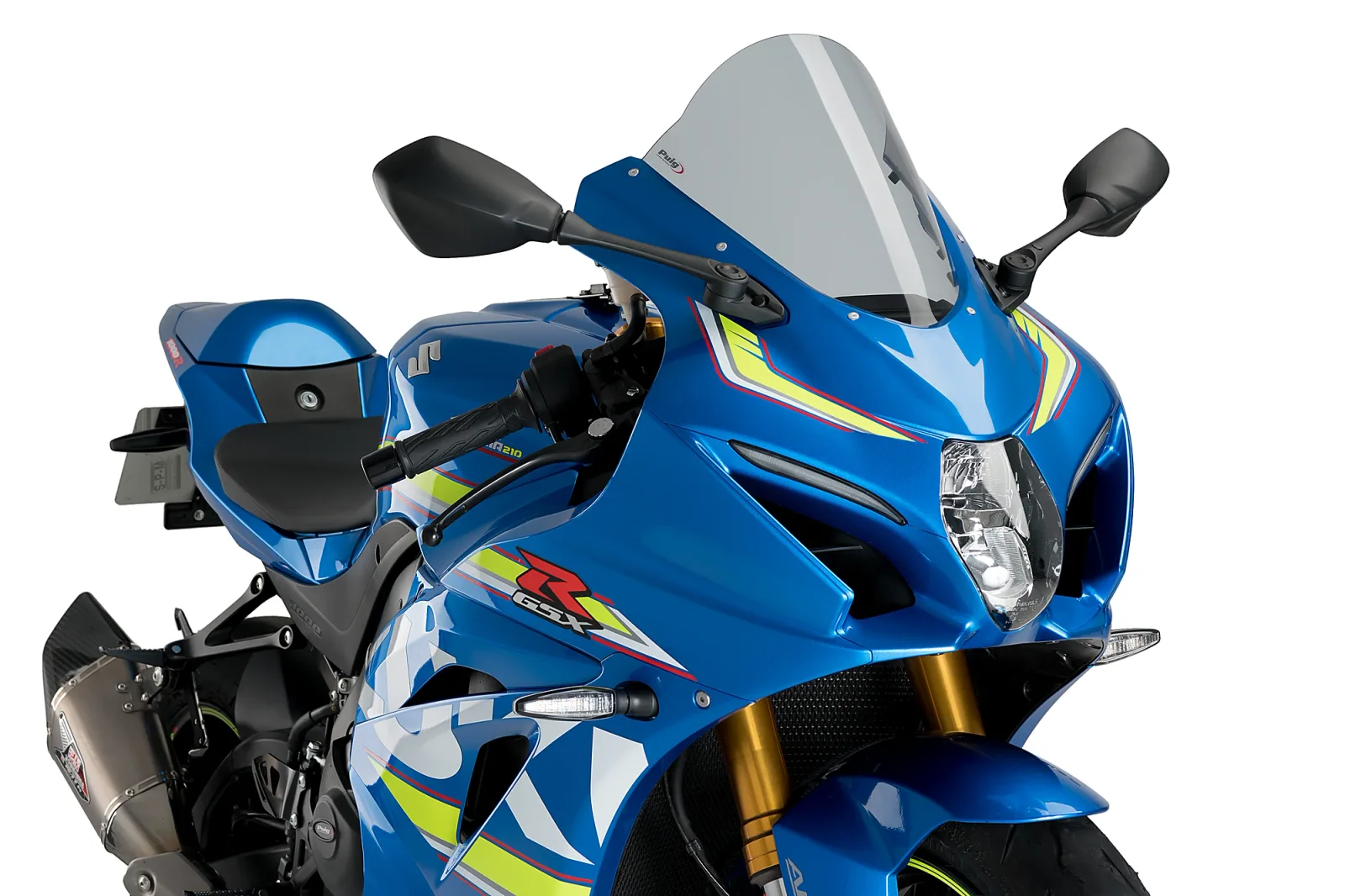 Puig Слюда R-Racer за Suzuki GSX-R 1000 (2017–2021), GSX-R 1000R (2017–2021) – Опушена