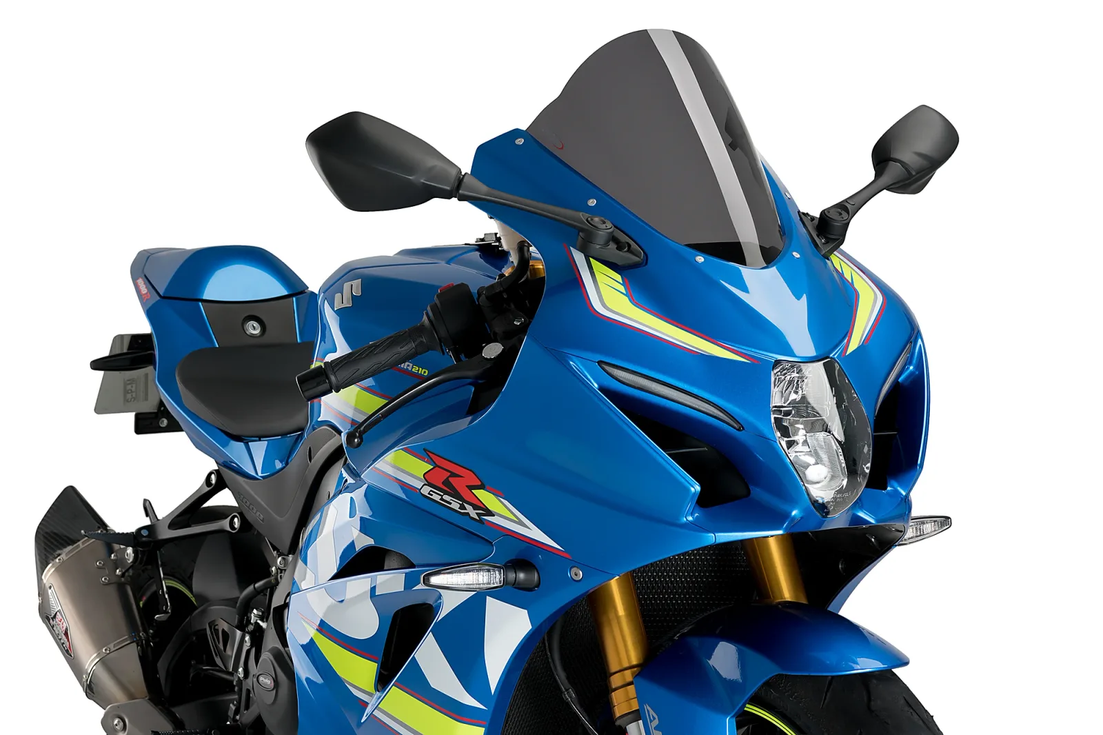 Puig Слюда R-Racer за Suzuki GSX-R 1000 (2017–2021), GSX-R 1000R (2017–2021) – Тъмно опушена