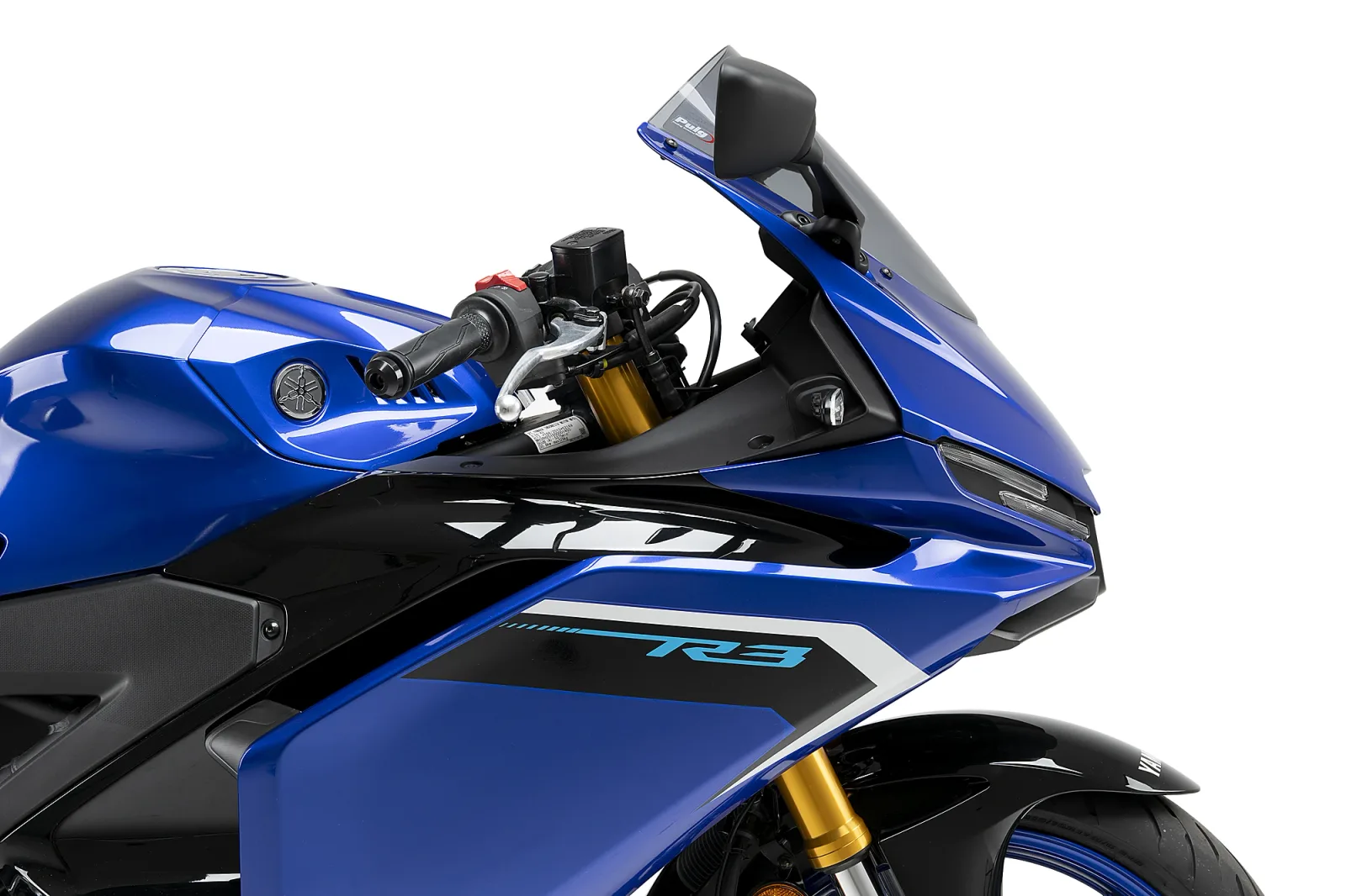 Puig Слюда R-Racer за Yamaha YZF-R3 (2019–2026) – Опушена