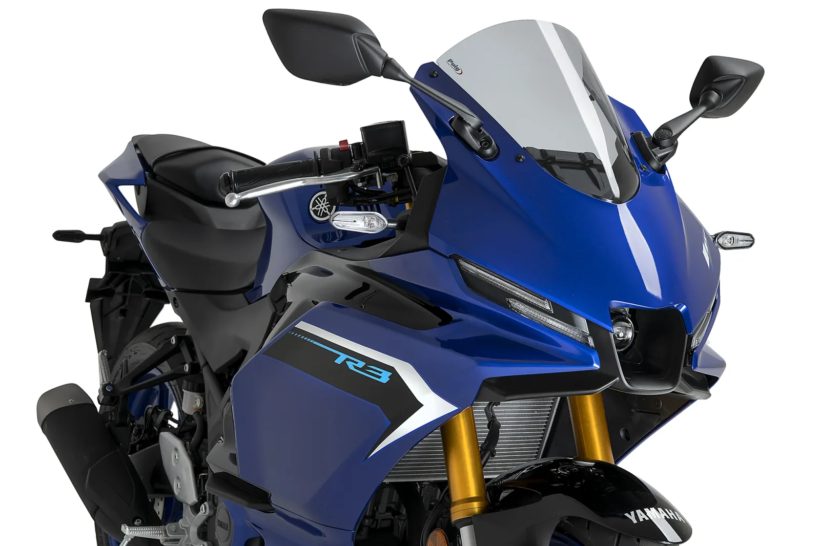Puig Слюда R-Racer за Yamaha YZF-R3 (2019–2026) – Опушена