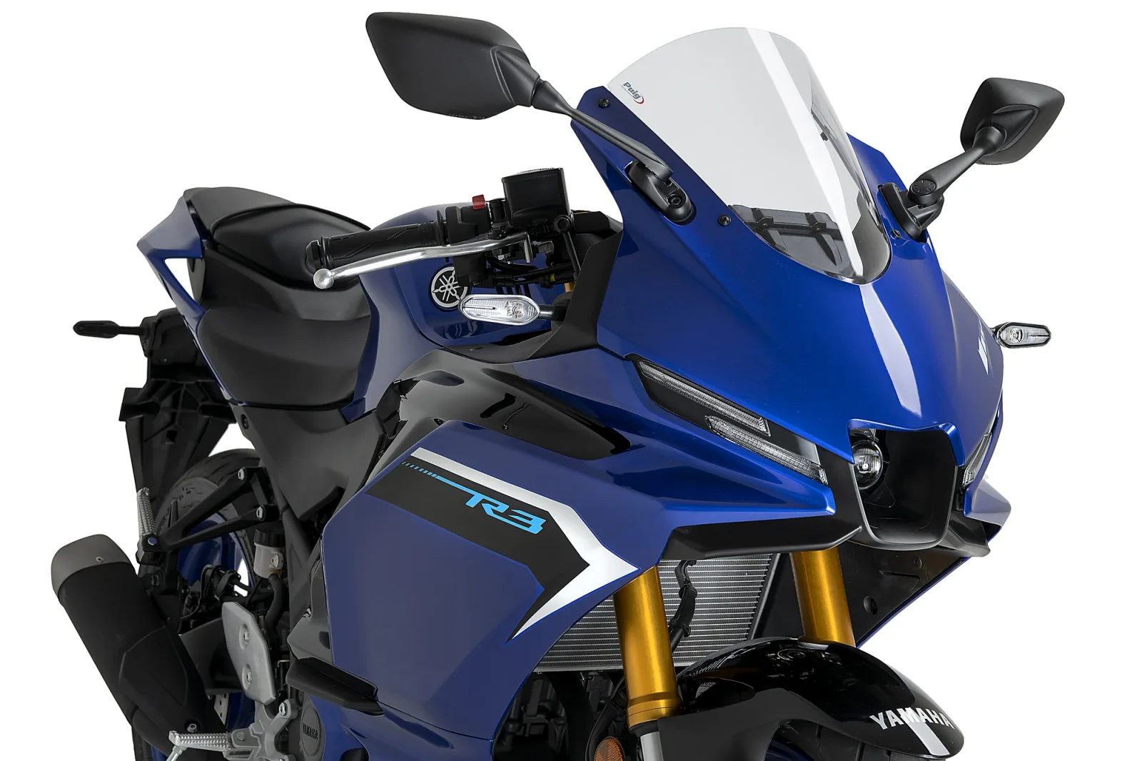 Puig Слюда R-Racer за Yamaha YZF-R3 (2019–2026) – Прозрачна
