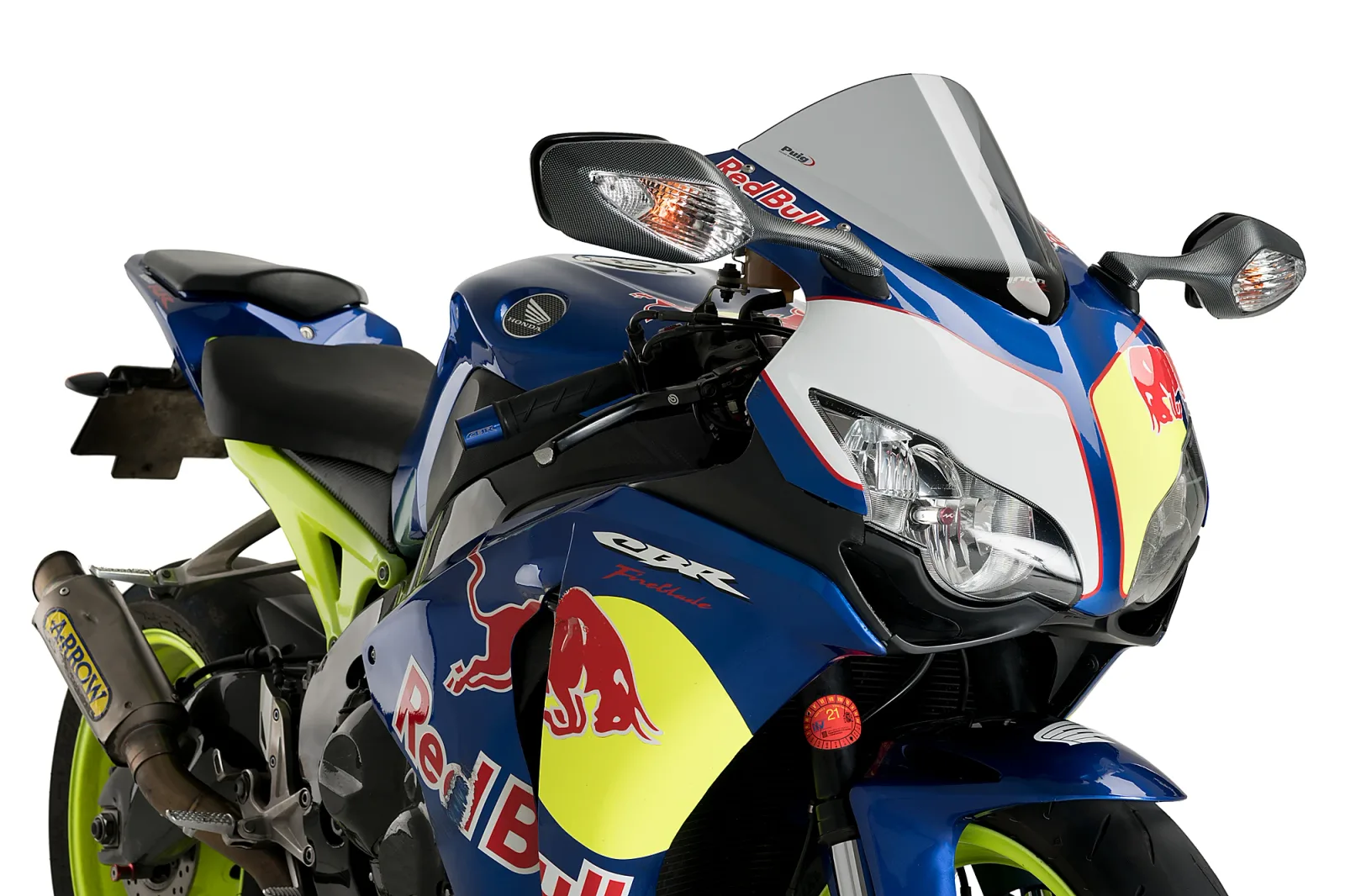Puig Слюда Racing за Honda CBR 1000RR (2008–2011) – Опушена