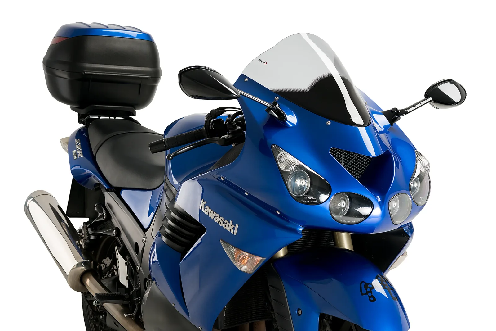 Puig Слюда Racing за Kawasaki ZZR 1400 / ZX-14R (2006–2020) – Опушена