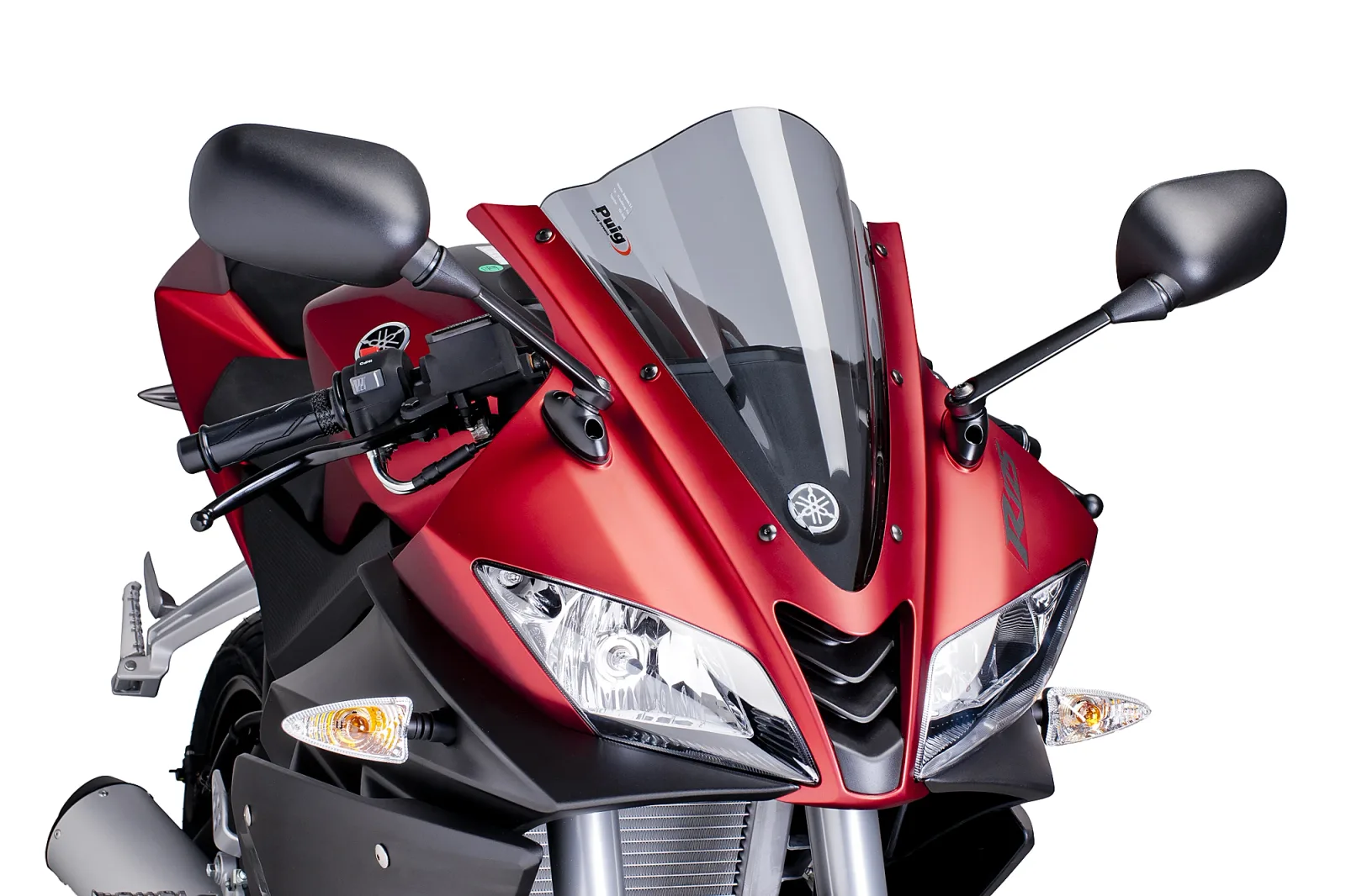 Puig Слюда Racing за Yamaha YZF-R125 (2008–2018) – Опушена