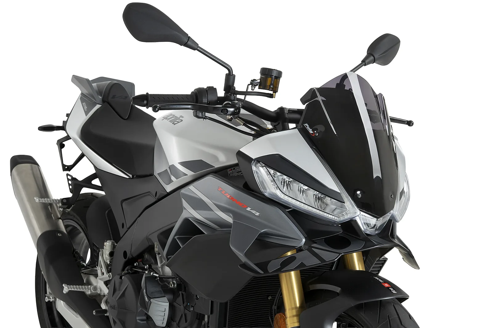 Puig Слюда Sport за Aprilia Tuono V4 1100 (2025–2026) – Тъмно опушена