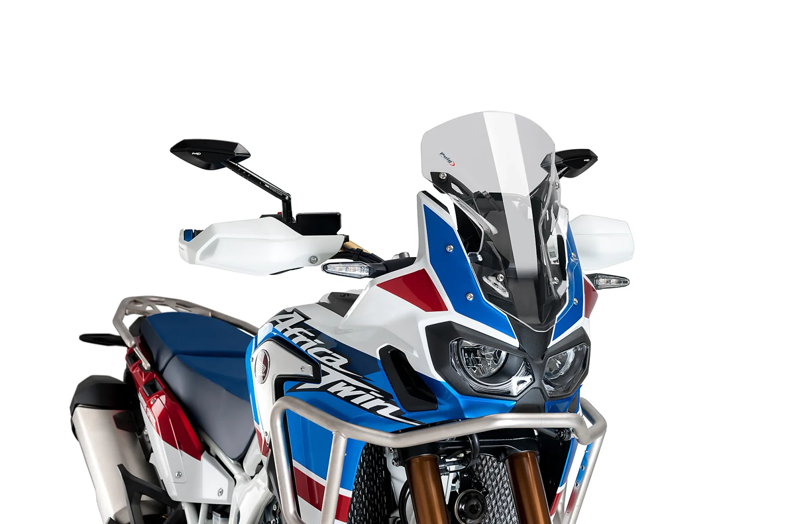 Puig Слюда Sport за Honda CRF 1000L Africa Twin (2016–2019), CRF 1000L Africa Twin Adventure Sports (2018–2019) – Опушена