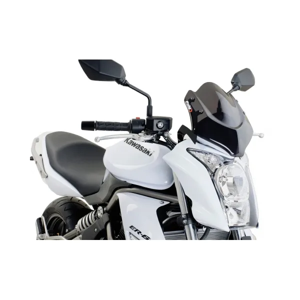 Puig Слюда Sport за Kawasaki ER-6N (2009–2011) – Тъмно опушена