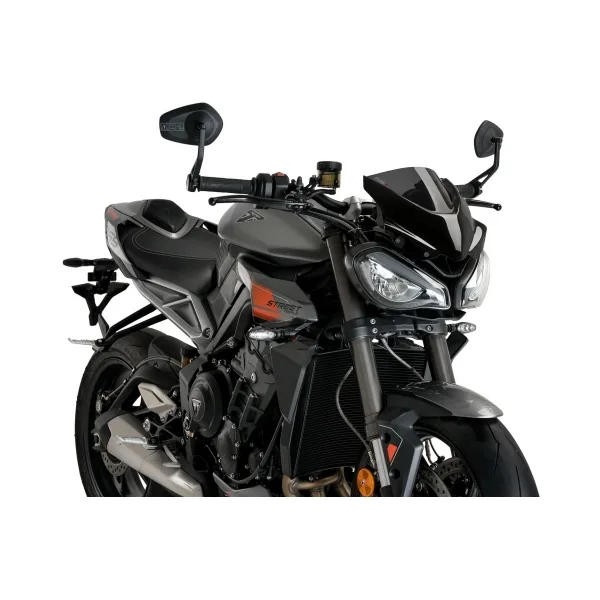 Puig Слюда Sport за Triumph STREET TRIPLE 765R (2023–2026), STREET TRIPLE 765RS (2023–2026) – Тъмно опушена