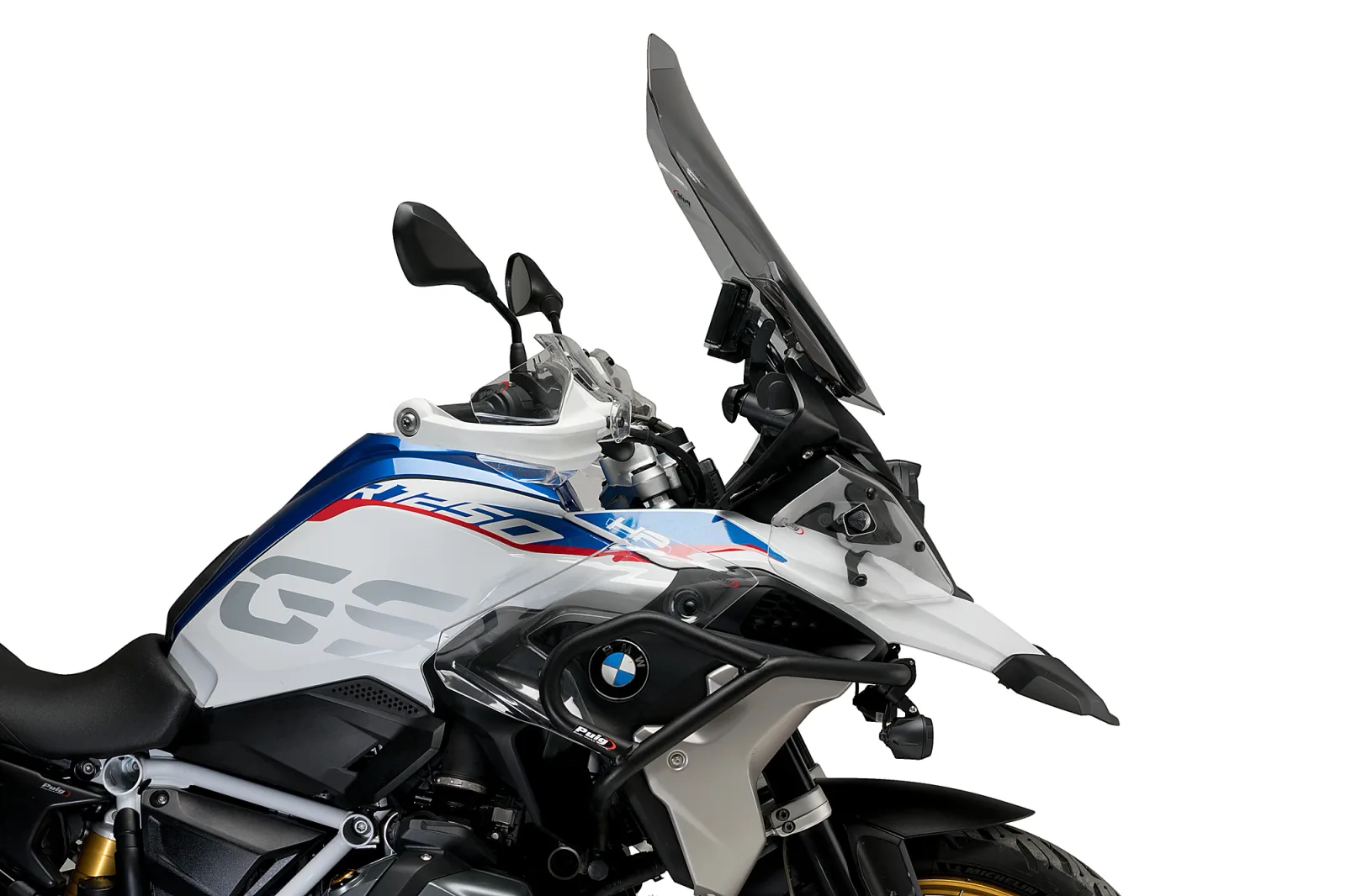 Puig Слюда Touring за BMW R 1200 GS (2013–2018), R 1250 GS (2018–2024), R 1250 GS Adventure (2018–2024) – Опушена