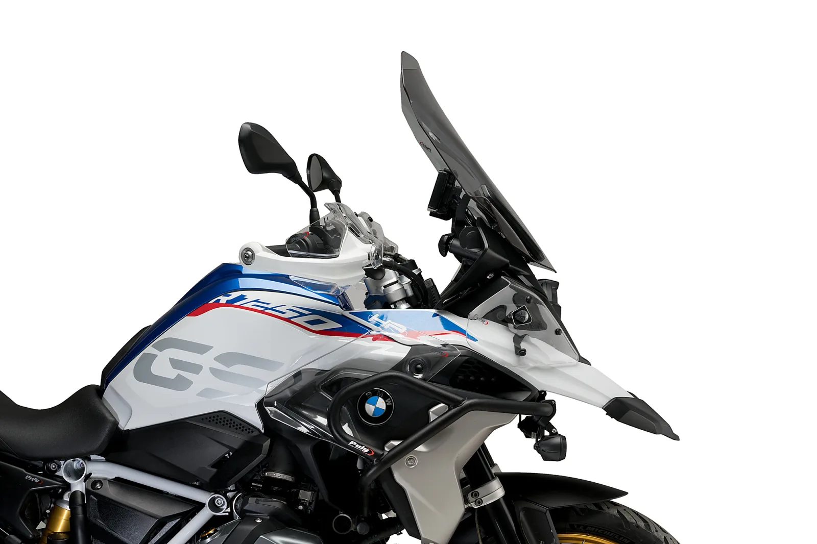 Puig Слюда Touring за BMW R 1200 GS (2013–2018), R 1250 GS (2018–2024), R 1250 GS Adventure (2018–2024) – Опушена