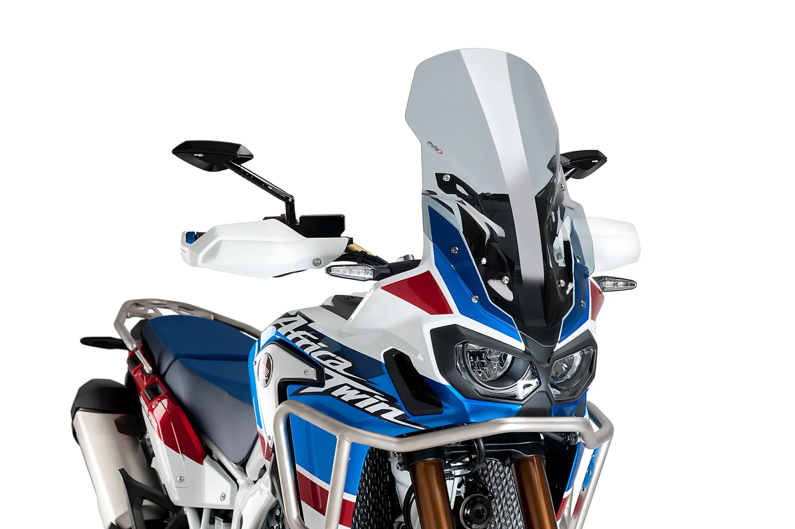 Puig Слюда Touring за Honda CRF 1000L Africa Twin (2016–2019), CRF 1000L Africa Twin Adventure Sports (2018–2019) – Опушена
