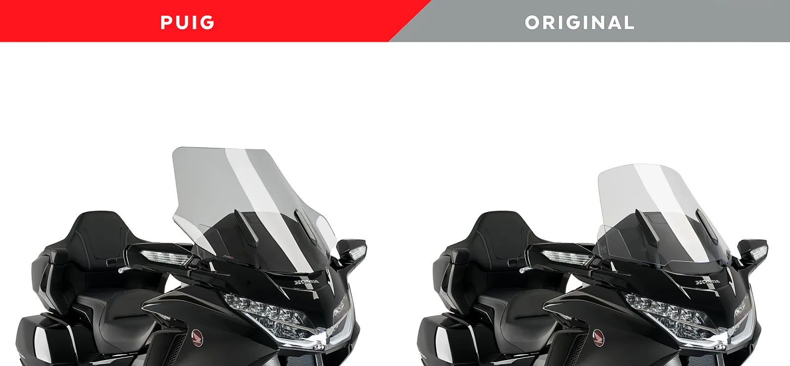 Puig Слюда Touring за Honda GL 1800 Gold Wing (2018–2026) – Опушена
