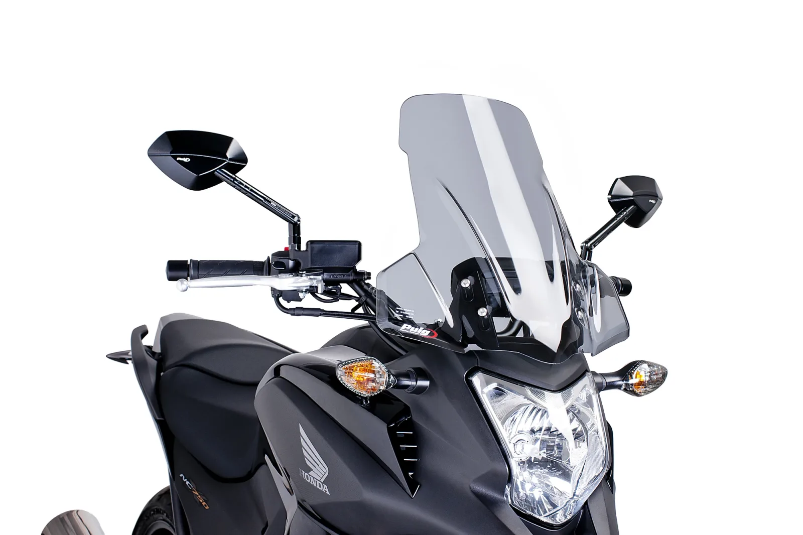 Puig Слюда Touring за Honda NC 700X (2012–2013), NC 750X (2014–2015) – Опушена
