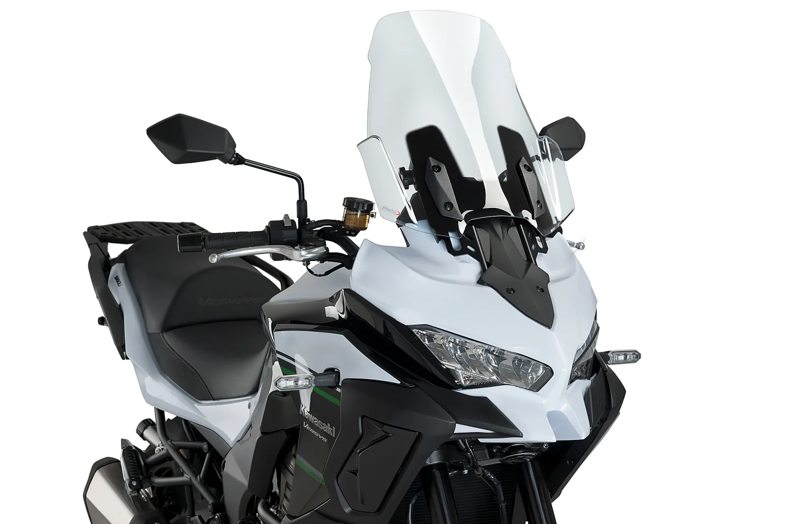 Puig Слюда Touring за Kawasaki Versys 1000 (2012–2018), Versys 650 (2015–2021) – Прозрачна