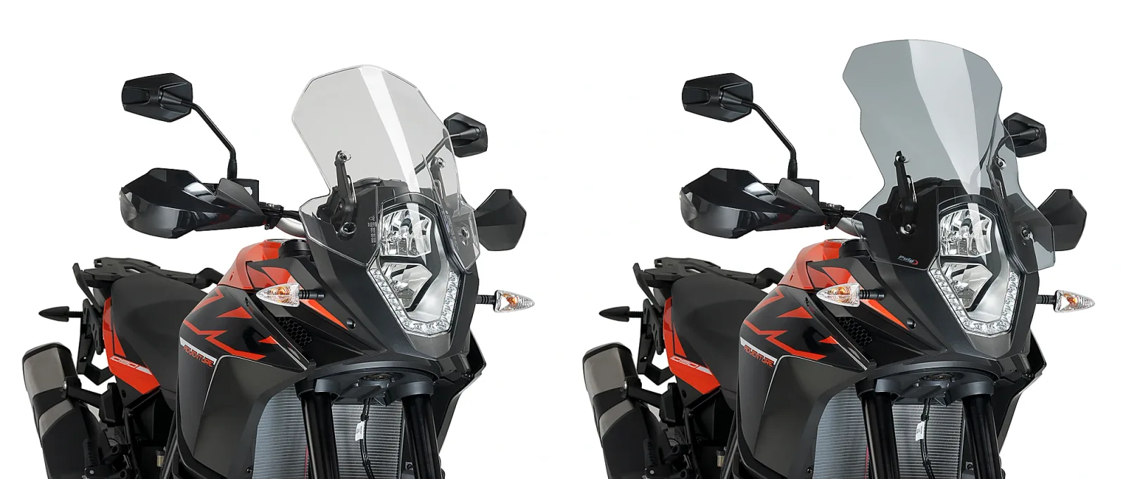 Puig Слюда Touring за KTM 1050 Adventure (2015–2016), 1090 Adventure (2017–2018) и още 2 – Опушена