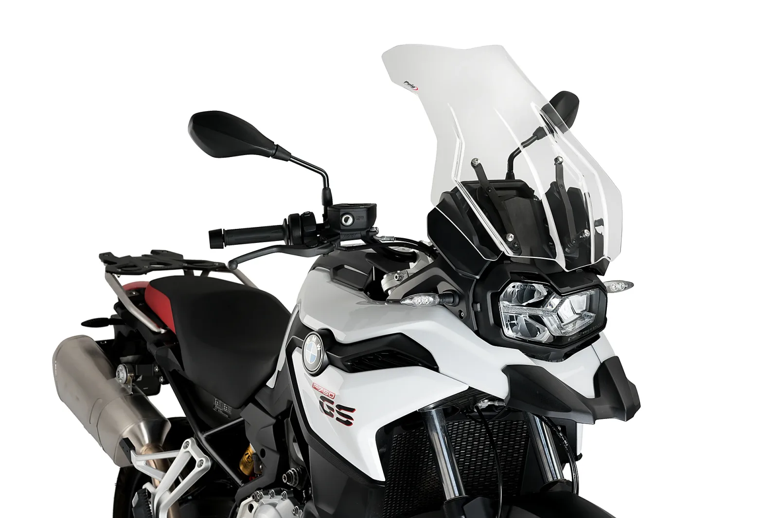 Puig Слюда Touring Plus за BMW F 750 GS (2018–2024), F 850 GS (2018–2022), F 850 GS Adventure (2019–2023), F 800 GS (2024–2025) – Прозрачна