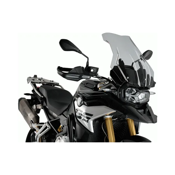 Puig Слюда Touring Plus за BMW F 750 GS (2018–2024), F 850 GS (2018–2023), F 900 GS Adventure (2024–2026) – Опушена