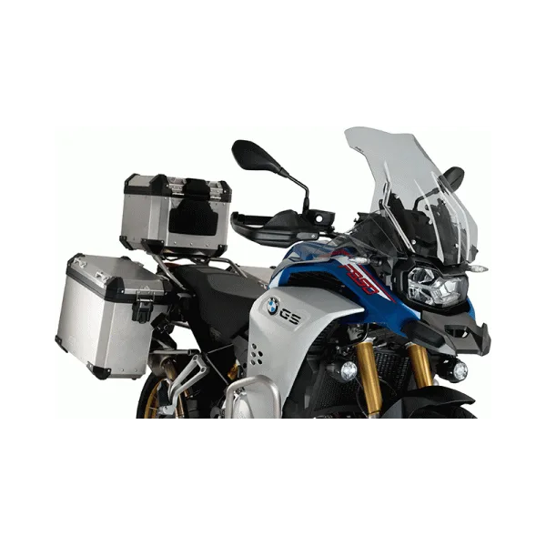 Puig Слюда Touring Plus за BMW F 750 GS (2018–2024), F 850 GS (2018–2023), F 900 GS Adventure (2024–2026) – Опушена