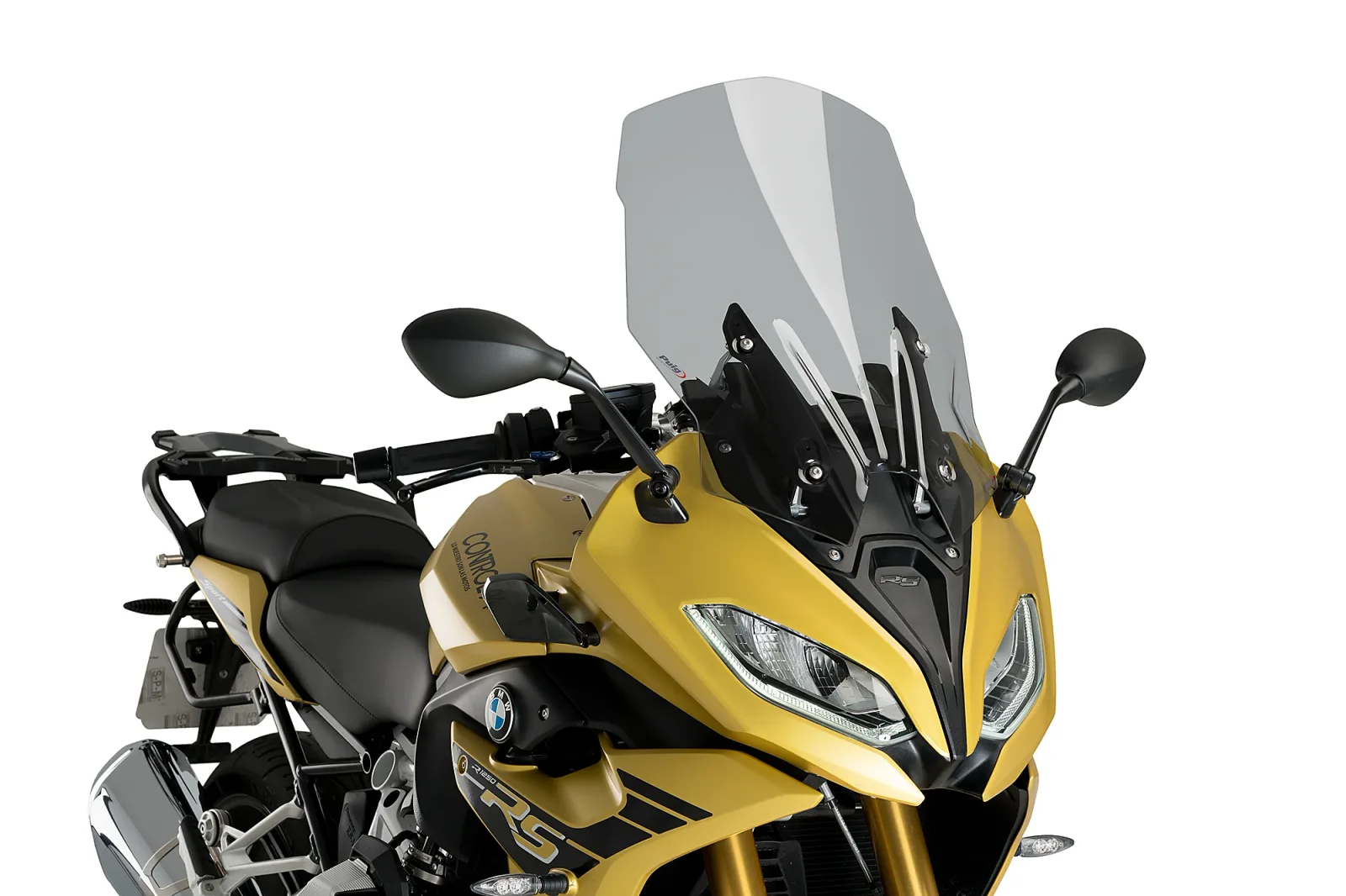 Puig Слюда Touring Plus за BMW R 1200 RS (2015–2018), R 1250 RS (2019–2026) – Опушена