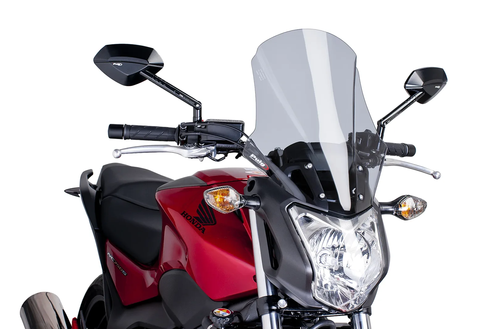 Puig Слюда Touring Plus за Honda NC 700S (2012–2013), NC 750S (2014–2020) – Опушена