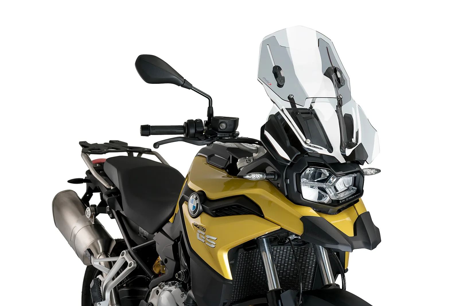 Puig Слюда Touring / Racing регулируема за BMW F 750 GS (2018–2024), F 850 GS (2018–2023), F 800 GS (2024–2025), F 850 GS Adventure (2019–2023) – Прозрачна