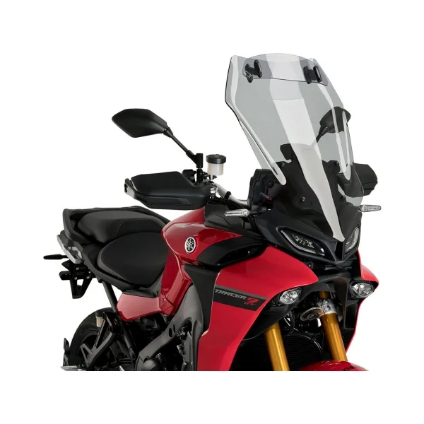 Puig Слюда Touring с втора слюда за Yamaha Tracer 9 (2021–2024), Tracer 9 GT (2021–2024), Tracer 900 (2018–2022, 2024–2026) – Опушена