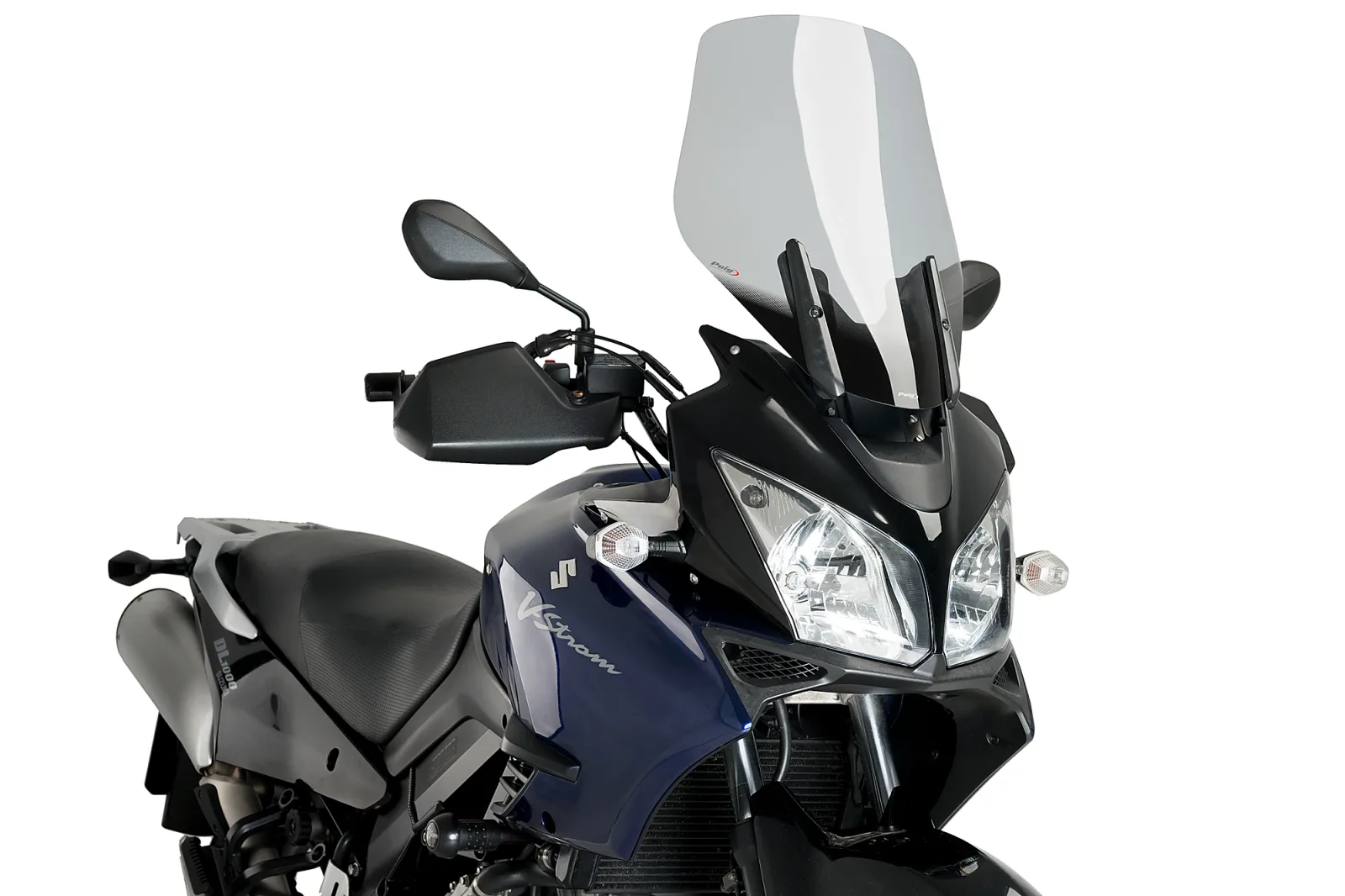Puig Слюда Touring за Suzuki V-Strom 1000 (2004–2007), V-Strom 650 (2004–2011) – Опушена
