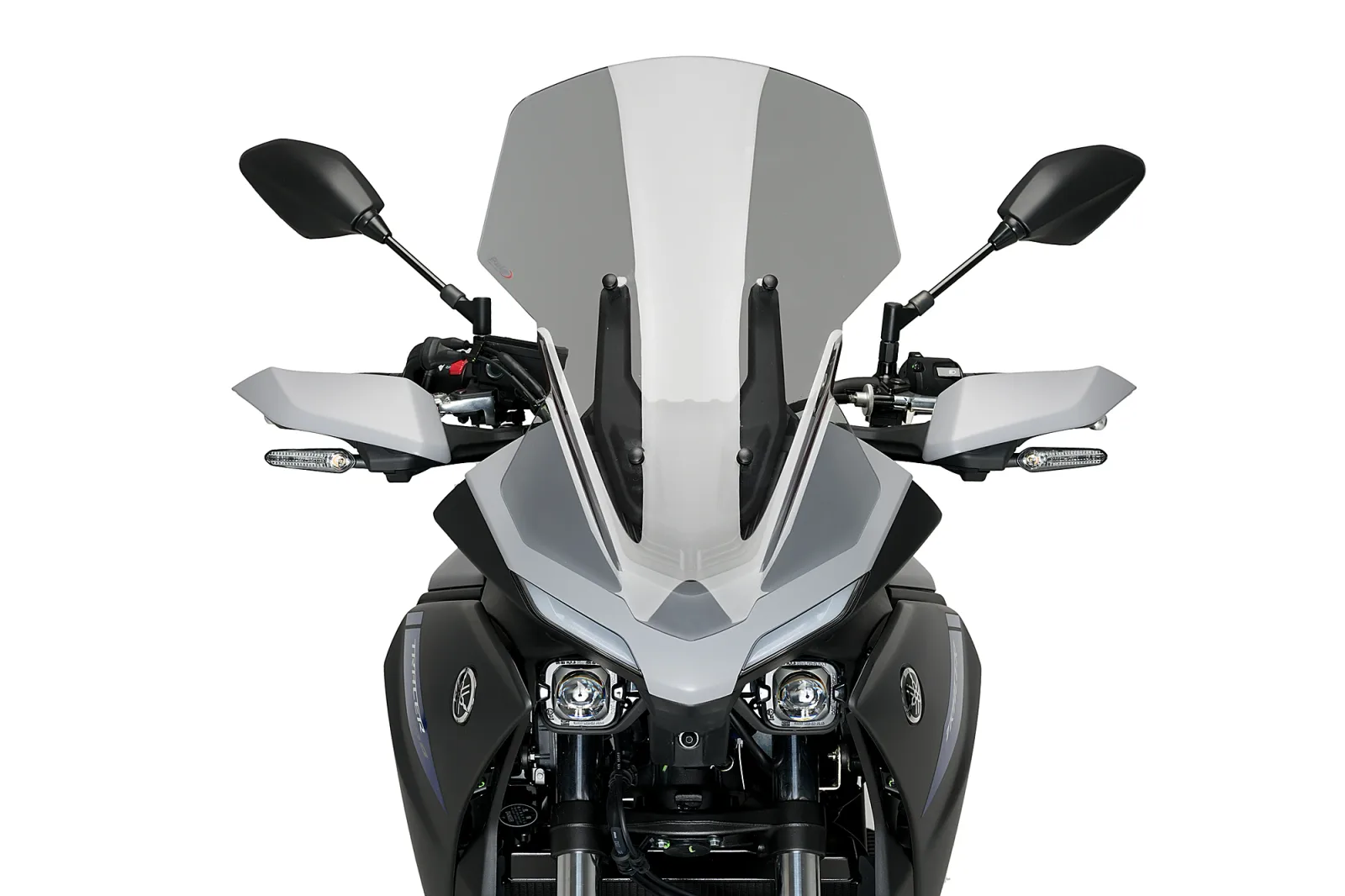 Puig Слюда Touring за Yamaha Tracer 7 (2021–2024), Tracer 7 GT (2021–2024), Tracer 700 (2020–2022, 2024–2026) – Опушена