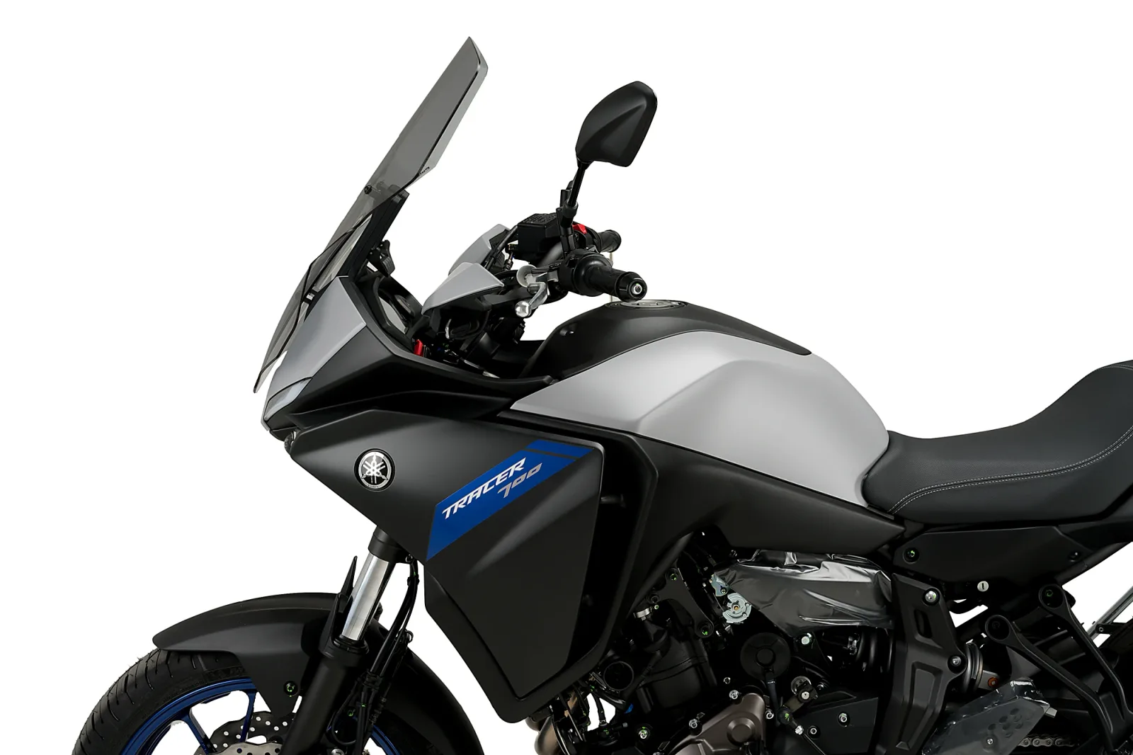 Puig Слюда Touring за Yamaha Tracer 7 (2021–2024), Tracer 7 GT (2021–2024), Tracer 700 (2020–2022, 2024–2026) – Опушена