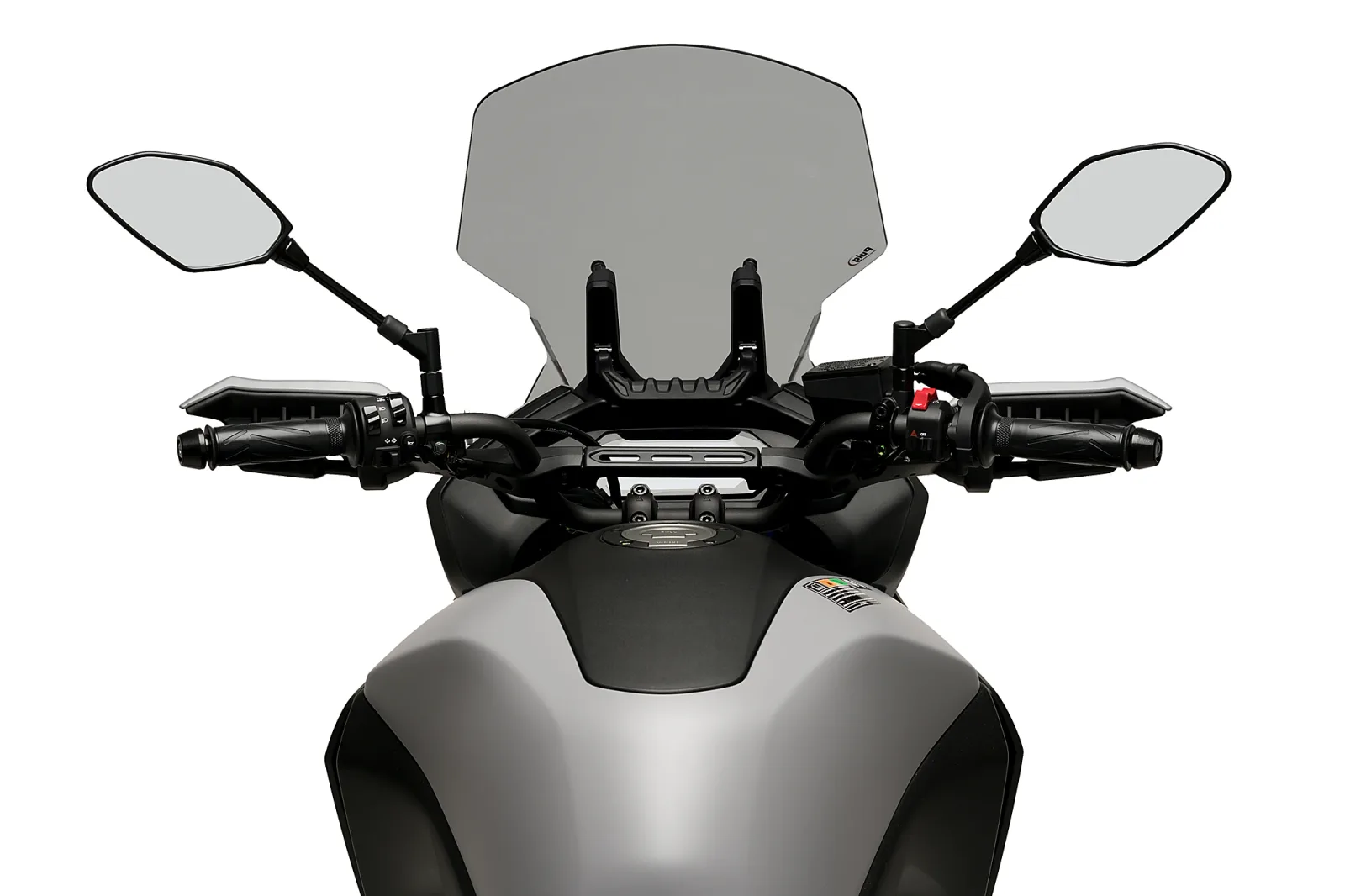 Puig Слюда Touring за Yamaha Tracer 7 (2021–2024), Tracer 7 GT (2021–2024), Tracer 700 (2020–2022, 2024–2026) – Опушена