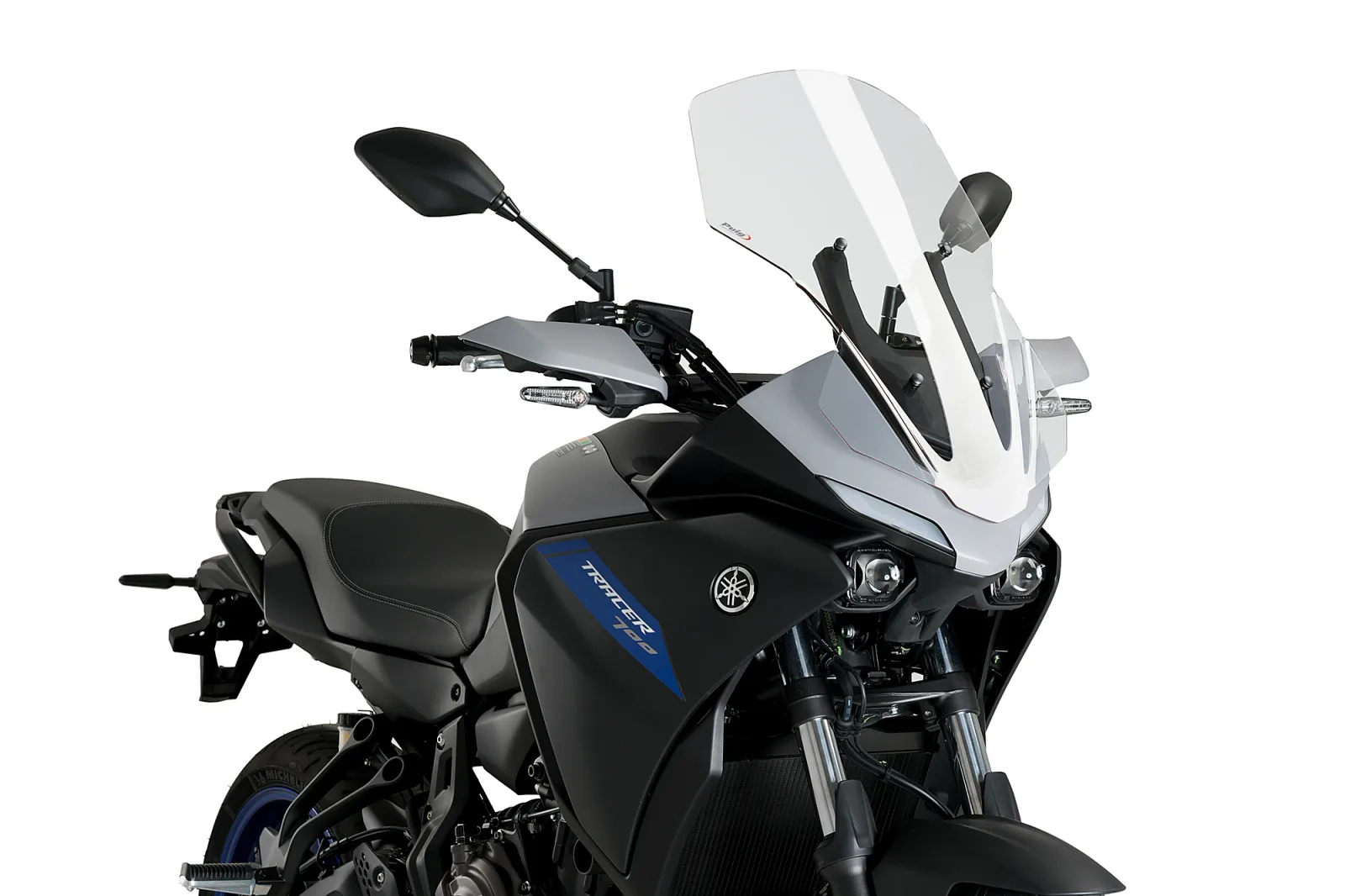 Puig Слюда Touring за Yamaha Tracer 7 (2021–2024), Tracer 7 GT (2021–2024), Tracer 700 (2020–2022, 2024–2026) – Прозрачна