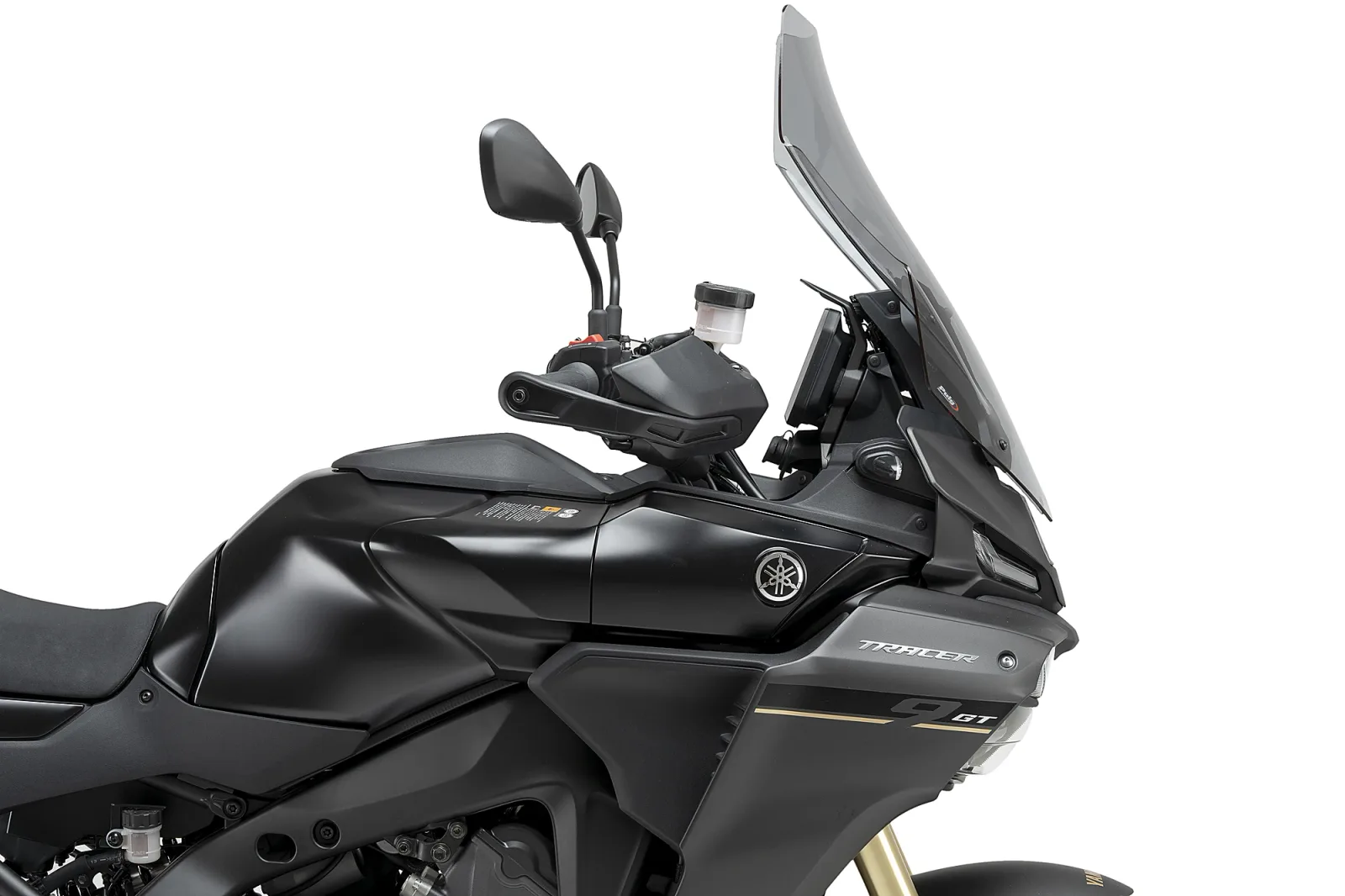 Puig Слюда Touring за Yamaha Tracer 9 (2025–2026), Tracer 9 GT (2025–2026) – Опушена