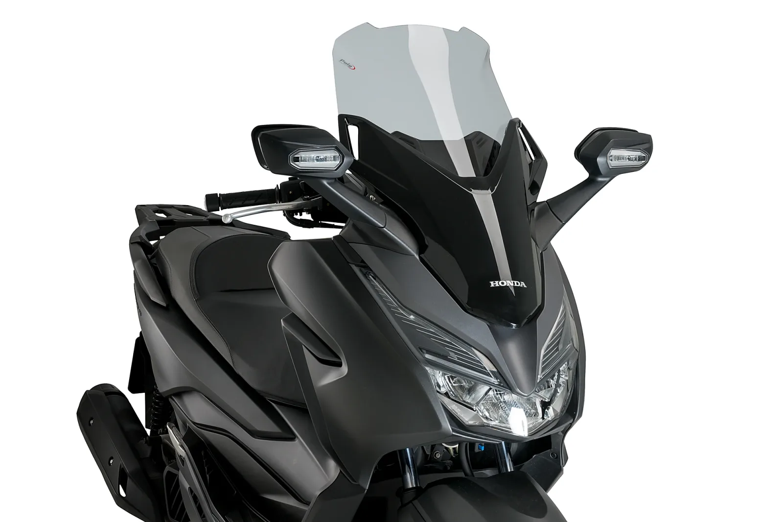 Puig Слюда V-Tech Line Sport за Honda Forza 125 (2018–2020), Forza 300 (2018–2020) – Опушена