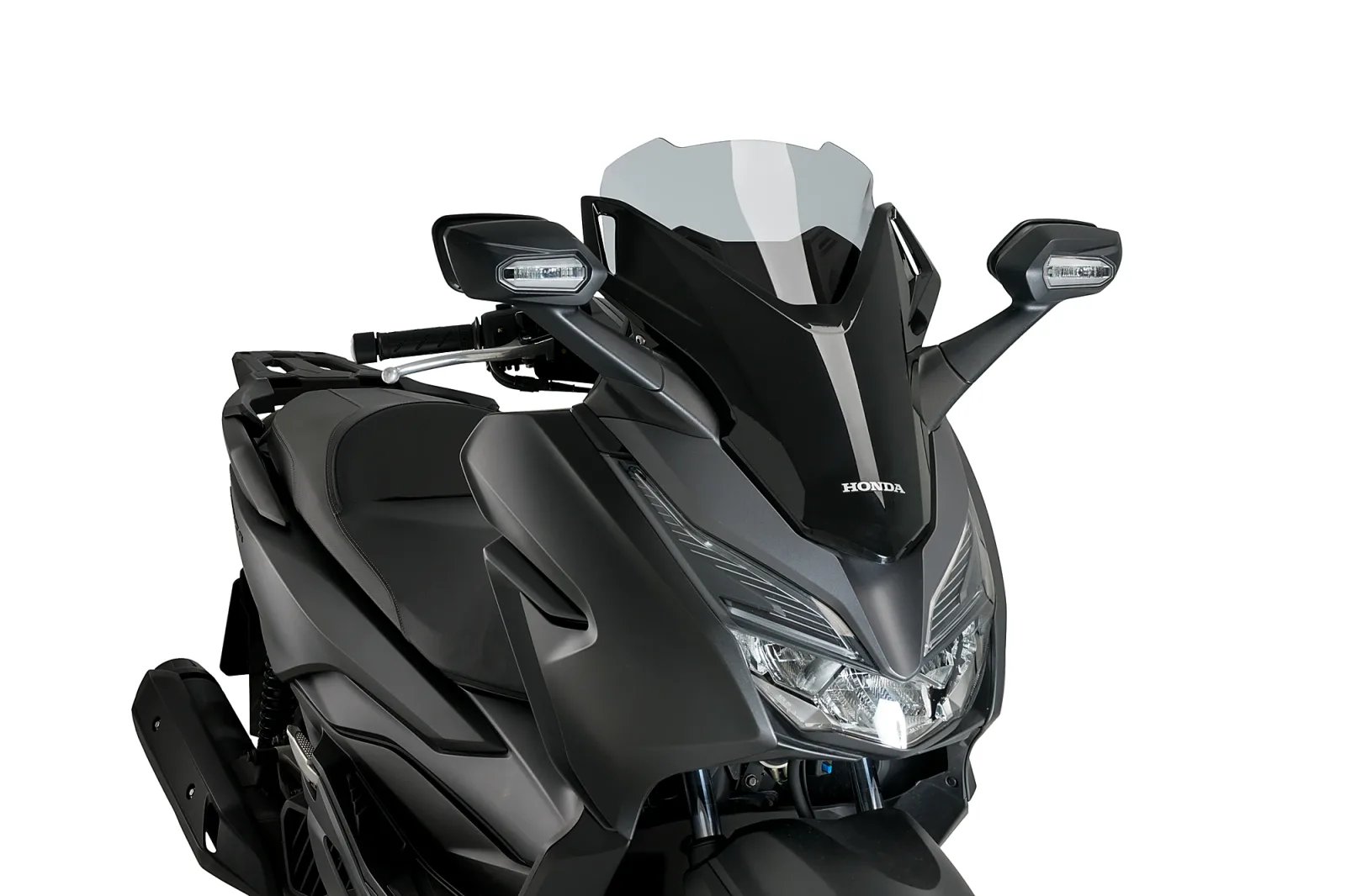 Puig Слюда V-Tech Line Sport за Honda Forza 125 (2018–2020), Forza 300 (2018–2020) – Опушена