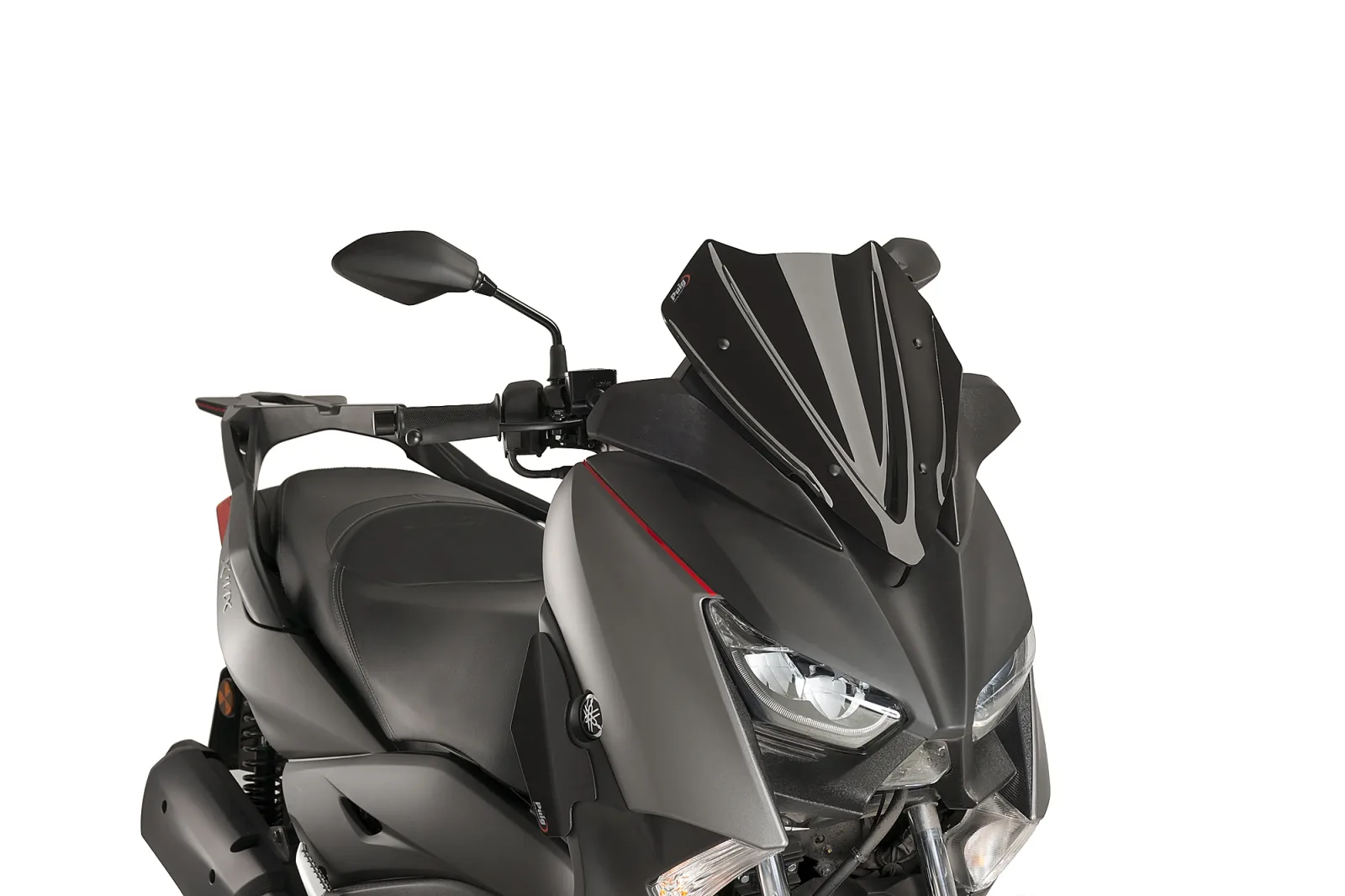 Puig Слюда V-Tech Line Sport за Yamaha X-Max 125 (2018–2022), X-Max 300 (2017–2022), X-Max 400 (2018–2023) – Черна