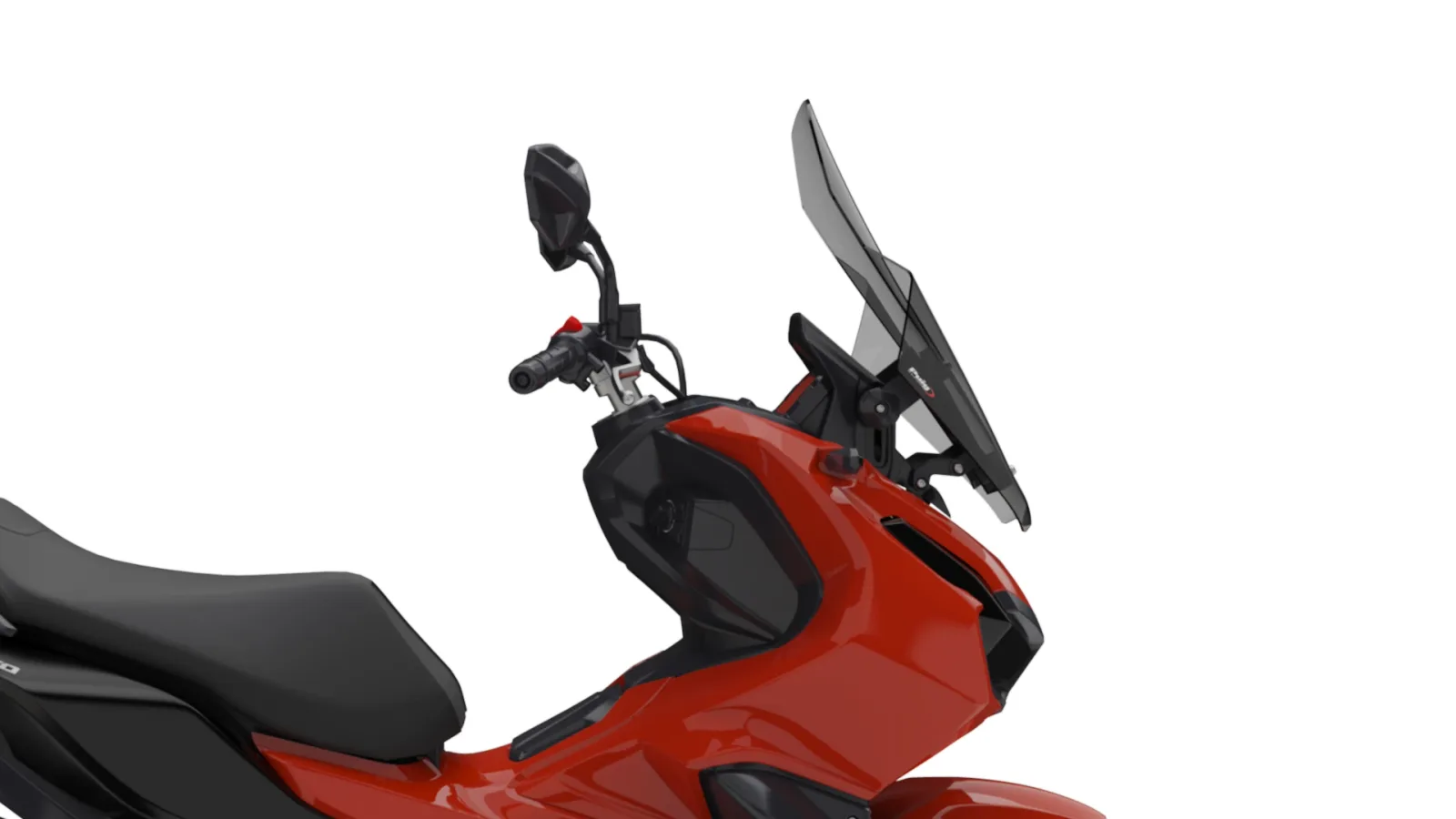 Puig Слюда V-Tech Line Touring за Honda ADV 150 (2023), ADV 160 (2023–2026) – Опушена