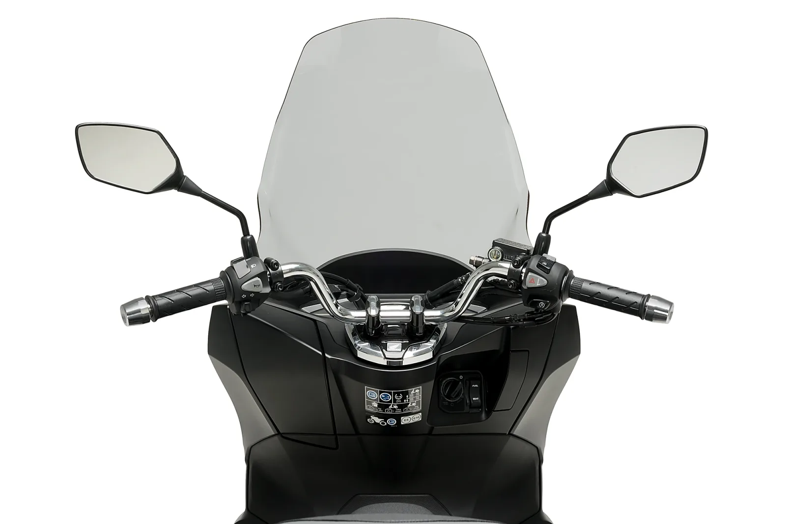 Puig Слюда V-Tech Line Touring за Honda PCX 125 (2021–2024) – Опушена