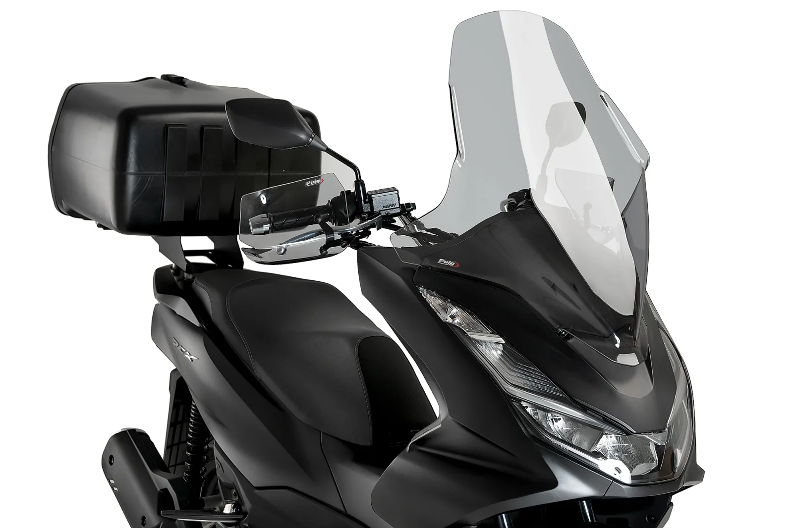 Puig Слюда V-Tech Line Touring за Honda PCX 125 (2021–2024) – Опушена