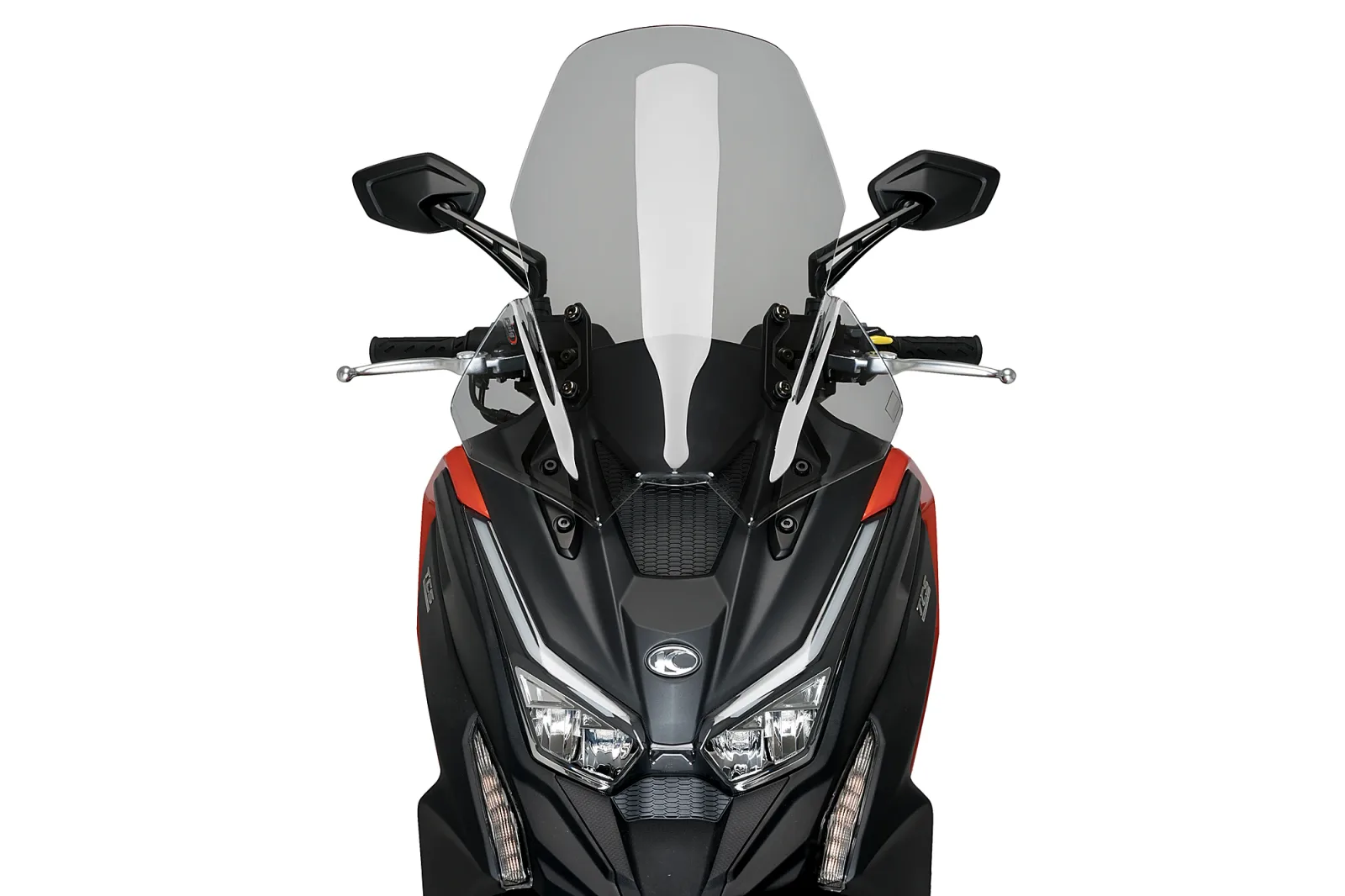 Puig Слюда V-Tech Line Touring за Kymco DT X125 (2022–2025), DT X350 (2022–2026), DT X360 (2023) – Опушена