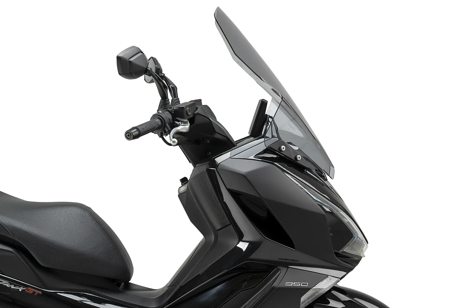Puig Слюда V-Tech Line Touring за Kymco Super Dink 125 GT (2025–2026), Super Dink 350 GT (2025–2026) – Опушена