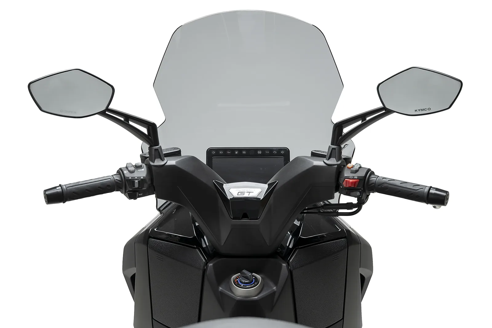 Puig Слюда V-Tech Line Touring за Kymco Super Dink 125 GT (2025–2026), Super Dink 350 GT (2025–2026) – Опушена