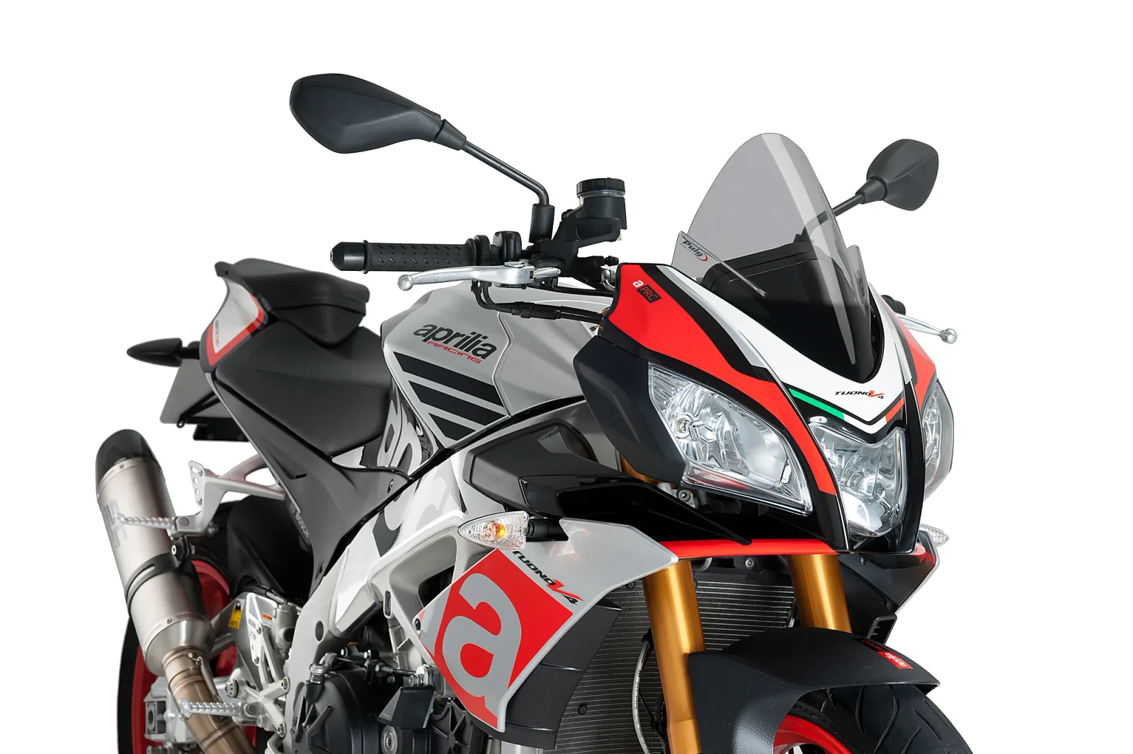 Puig Слюда Z-Racing за Aprilia Tuono 125 (2017–2020, 2024) – Опушена