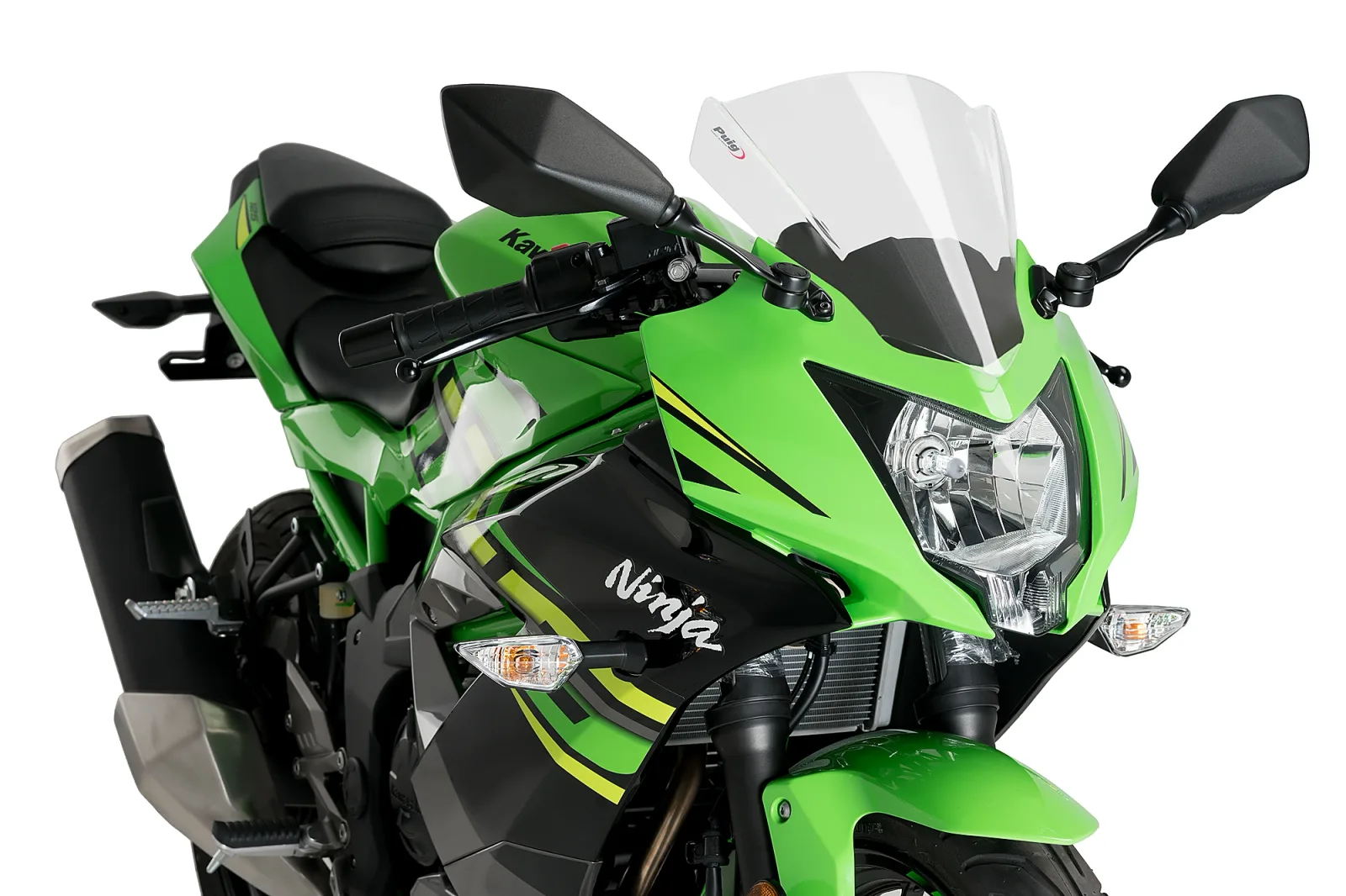 Puig Слюда Z-Racing за Kawasaki Ninja 125 (2019–2026) – Опушена