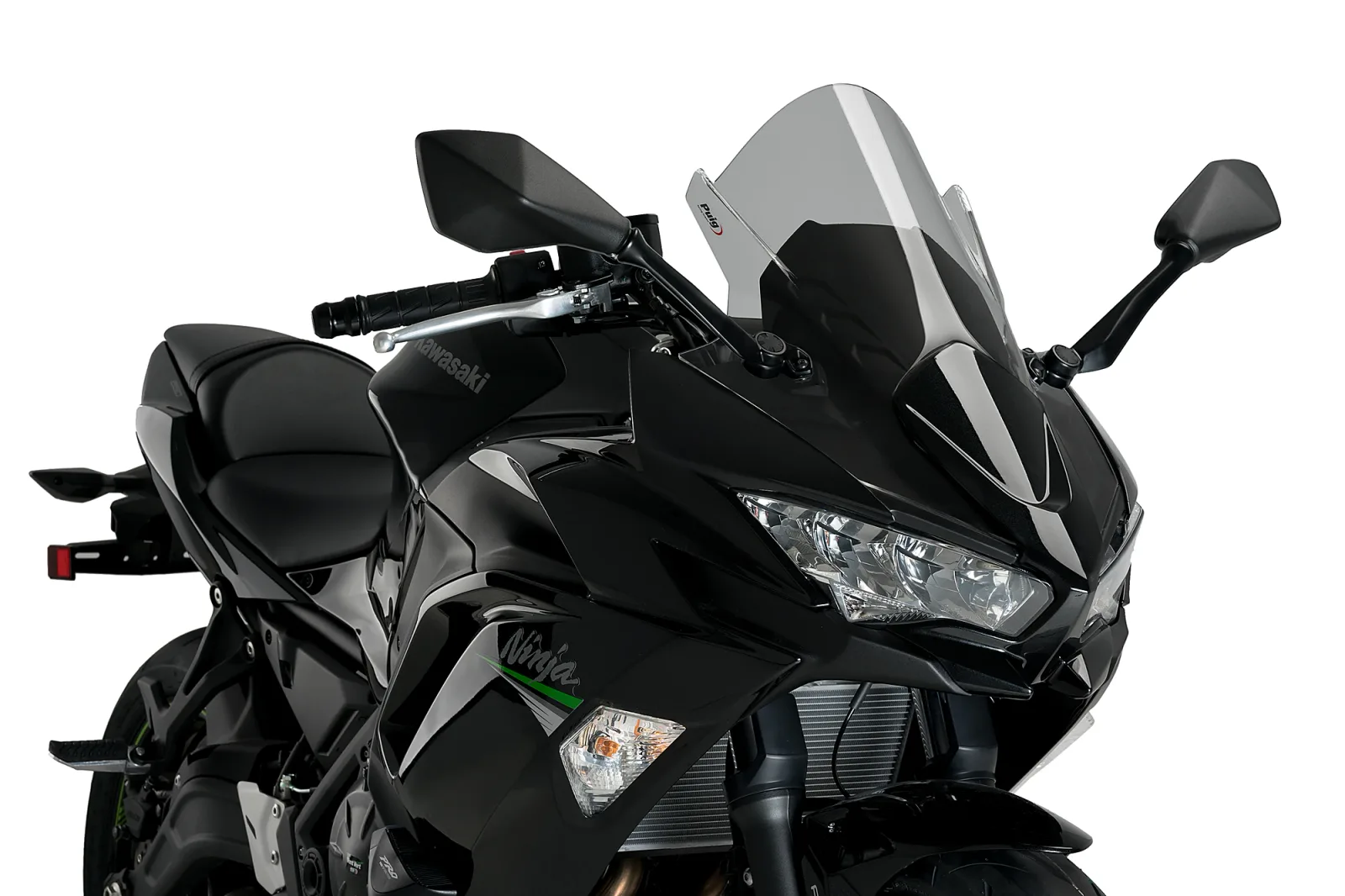 Puig Слюда Z-Racing за Kawasaki Ninja 650 (2020–2026) – Опушена