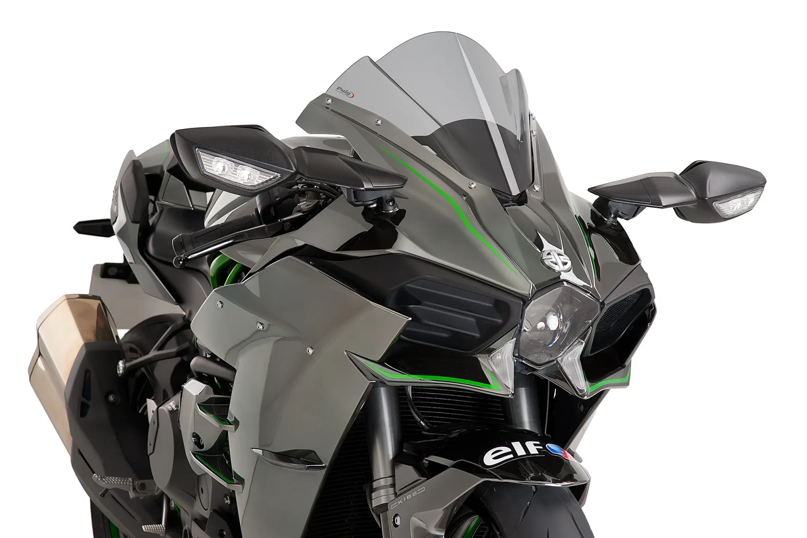 Puig Слюда Z-Racing за Kawasaki Ninja H2 (2015–2020) – Опушена