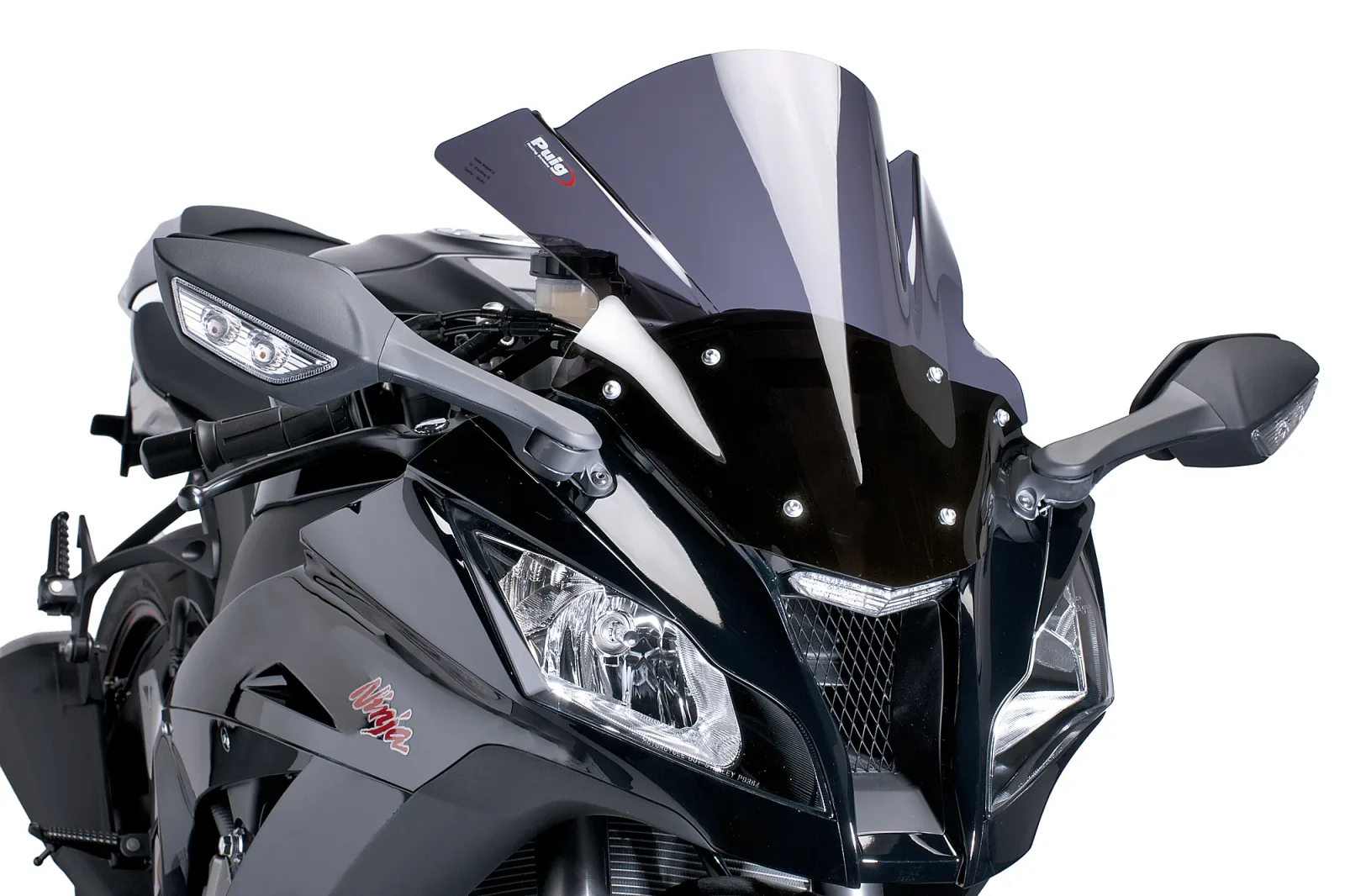 Puig Слюда Z-Racing за Kawasaki ZX-10R (2011–2015) – Тъмно опушена