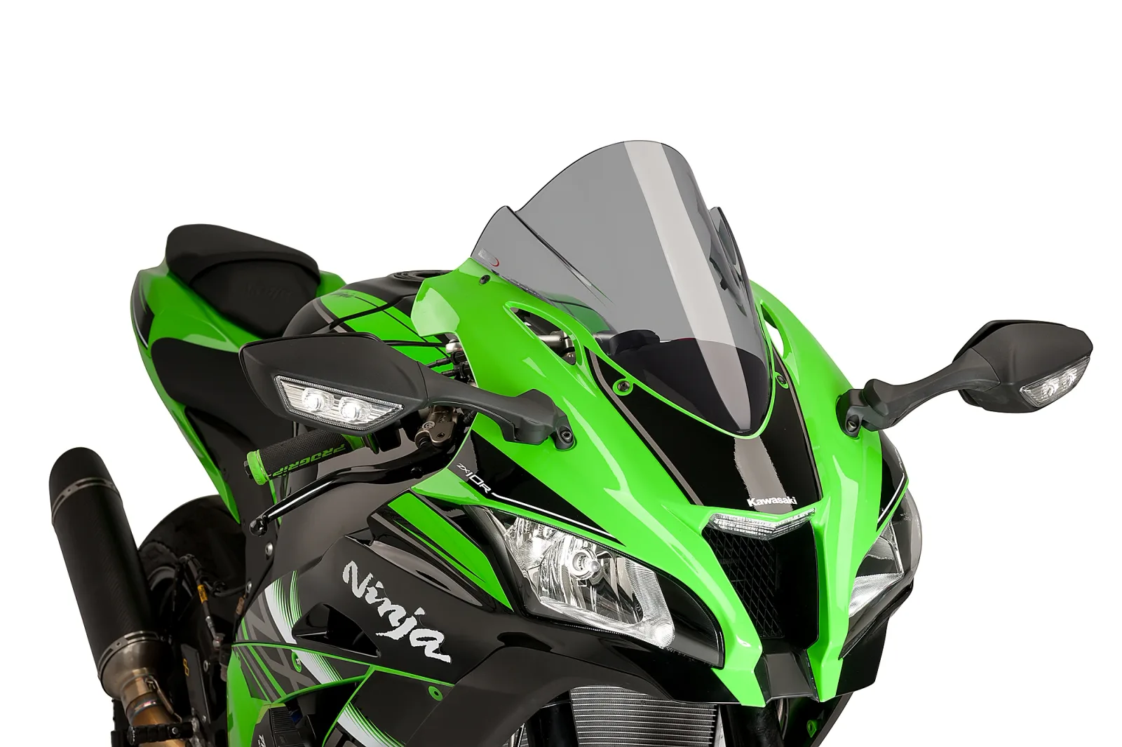 Puig Слюда Z-Racing за Kawasaki ZX-10R (2016–2020), ZX-10RR (2017–2020) – Опушена